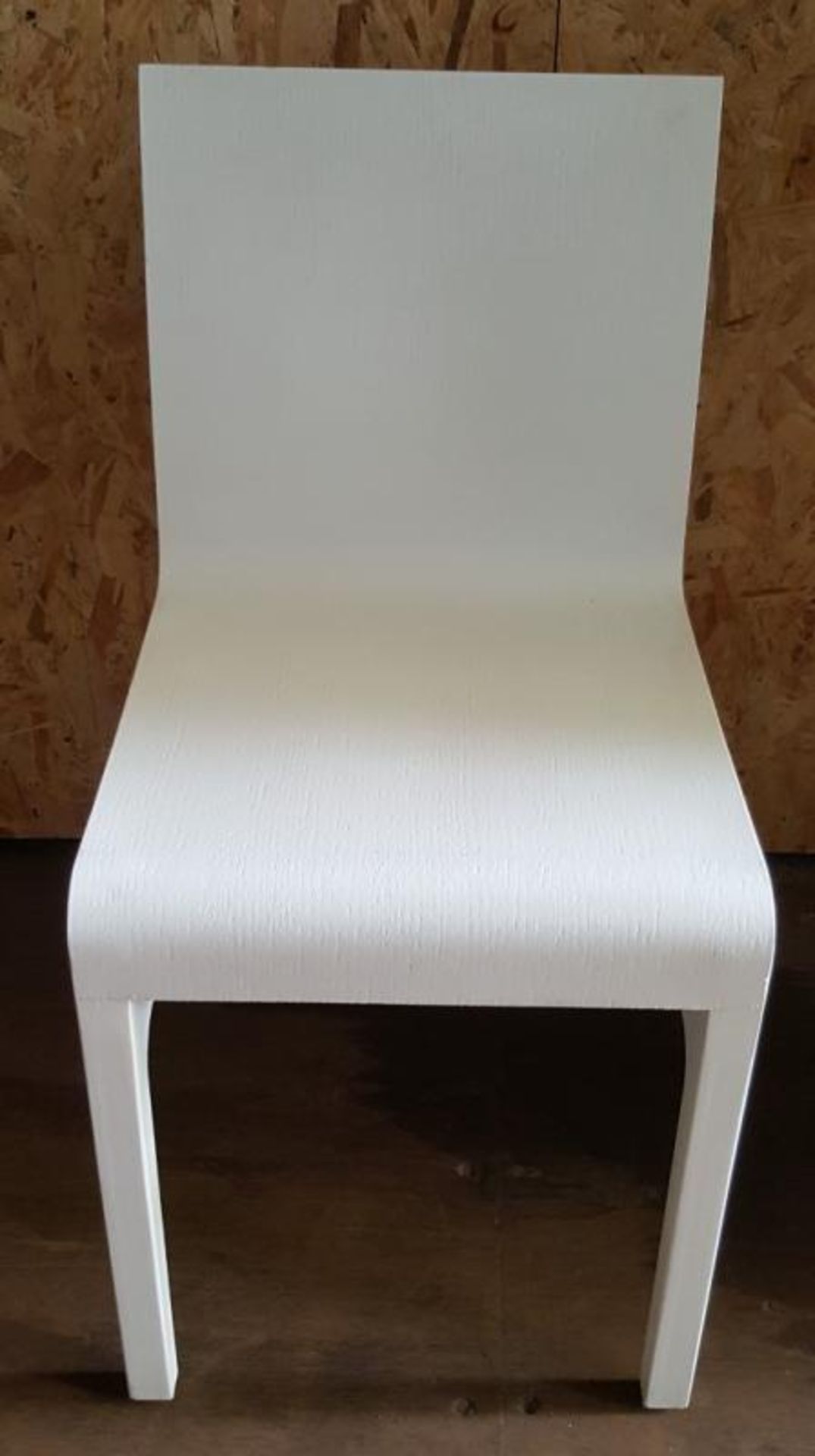 6 x Wooden Dining Chairs Set With A Bright White Finish - Dimensions: Used, In Good Condition - Ref - Image 5 of 6