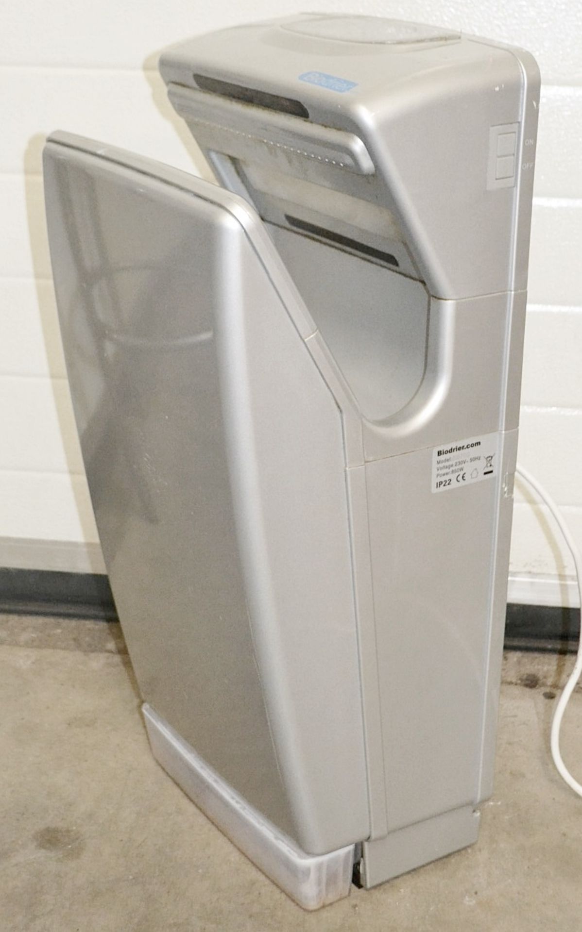 1 x BIODRIER Business Automatic Hand Dryer In Silver - Model: BB70S - Used - Bild 7 aus 9