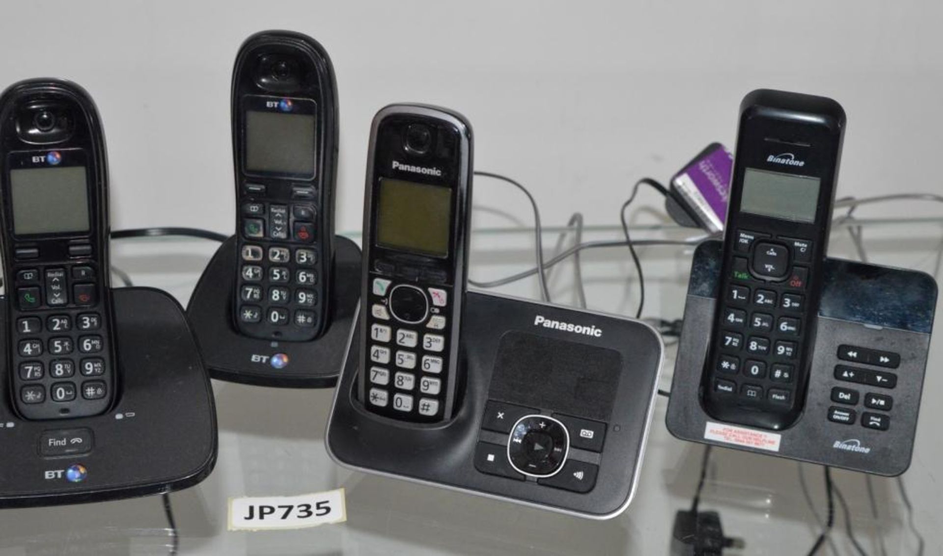 6 x Cordless Phone Handsets - Includes BT, Binatone and Panasonic Models - CL285 - Ref JP735 - Locat - Image 2 of 4