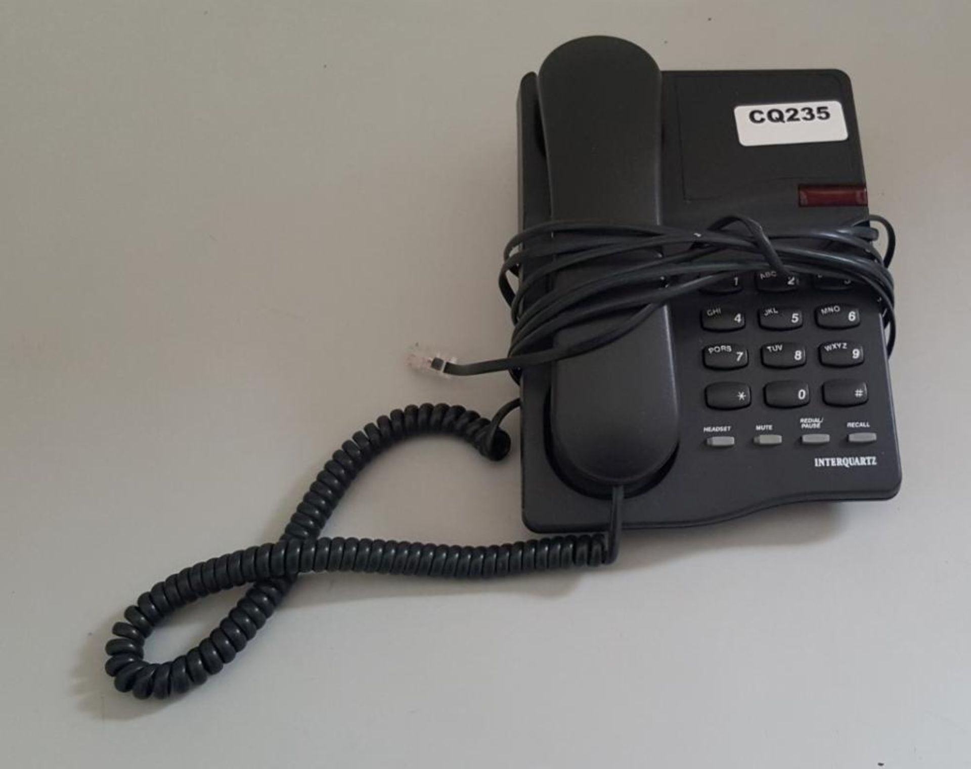1 x Interquartz Gemini Basic 9330 Corded Office Phone - Ref CQ235/K2 - CL379 - Location: Altrincham