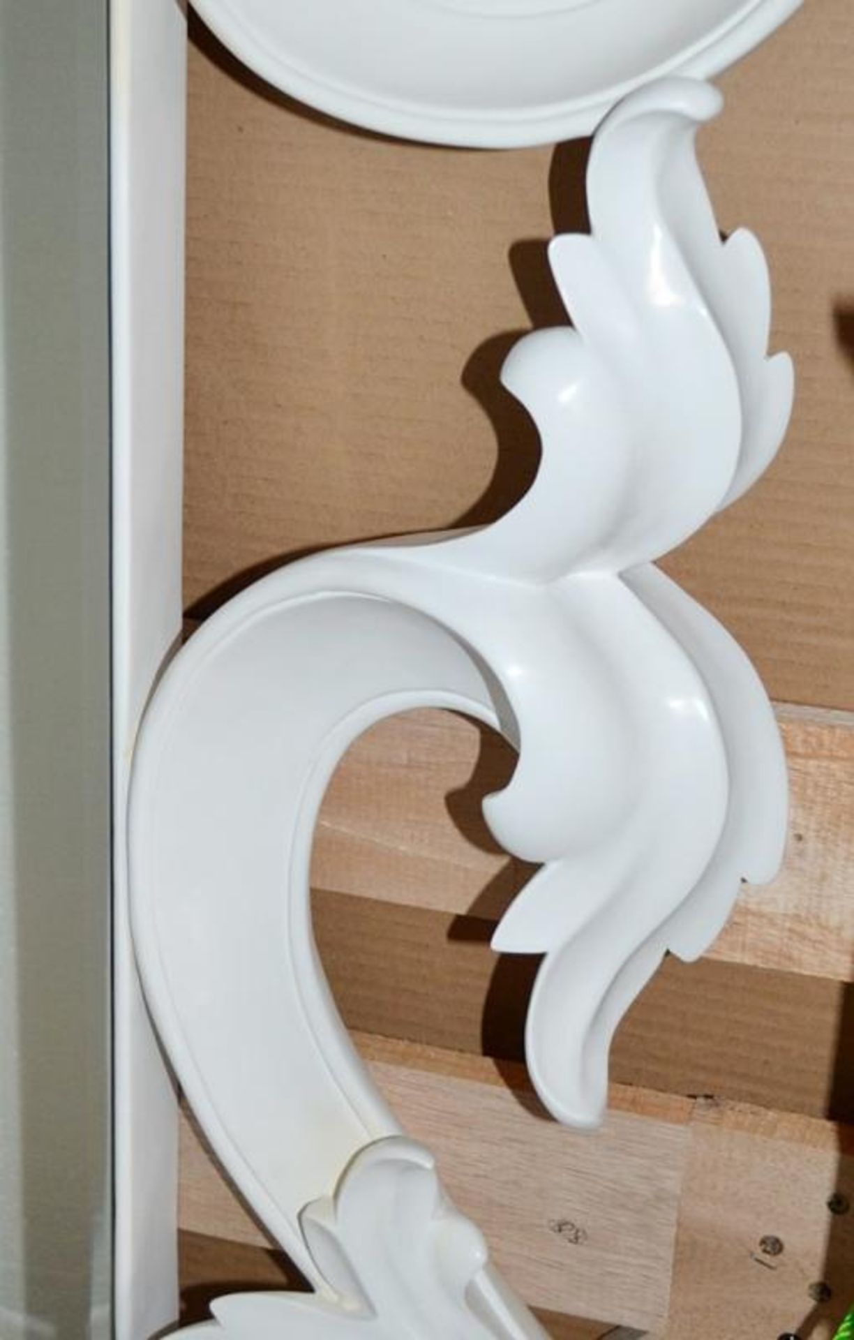 1 x Christopher Guy 'RIBIÈRE' Hand-Carved, Wall Hung Dressing Mirror With A White Lacquer Finish - S - Bild 5 aus 14