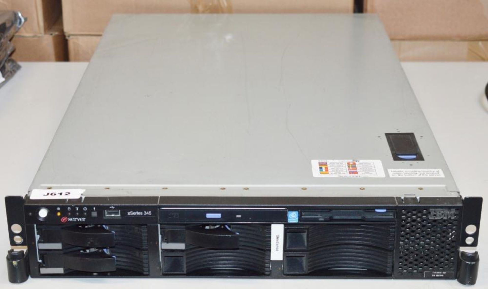 1 x IBM xSeries 345 Server - Includes Dual Xeon Processors, 1gb Ram, Raid Card - Hard Disk Drives