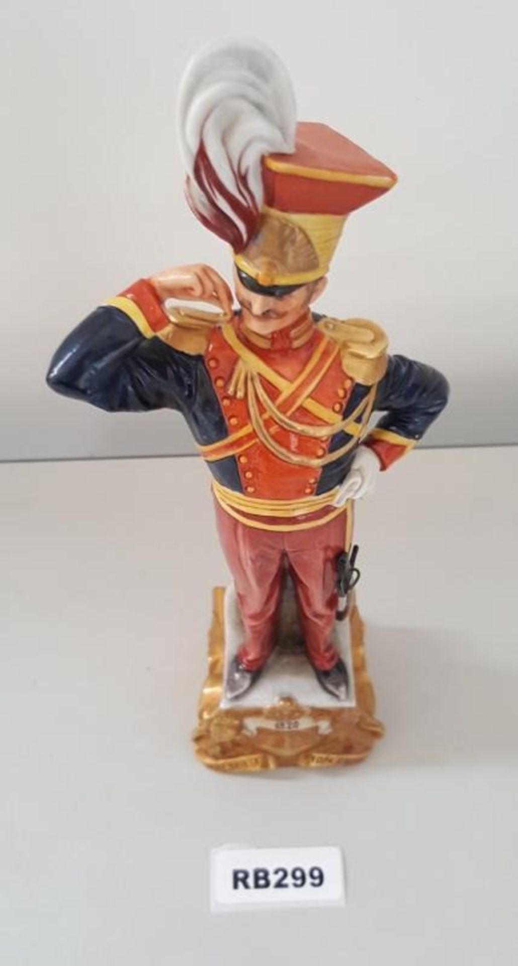 1 x Rare Italian Capodimonte Porcelain Bruno Merli Soldiers Figurines 1820- Ref RB299 E - Image 2 of 5
