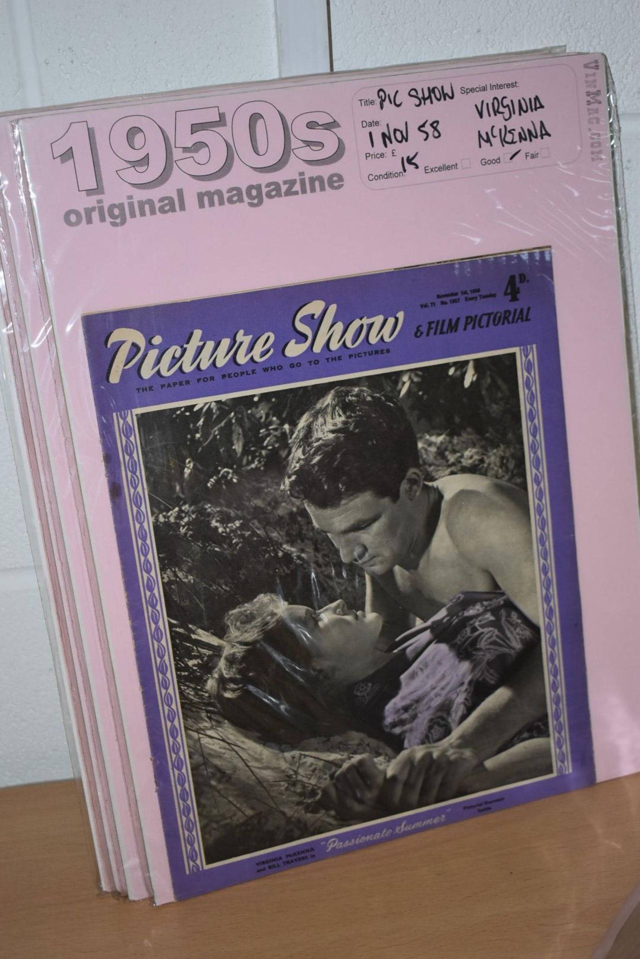 41 x Vintage 1950's Picture Show & Film Pictorial Magazines Dated 1950 to 1958 - Ref MB124 - CL431 - - Image 18 of 18