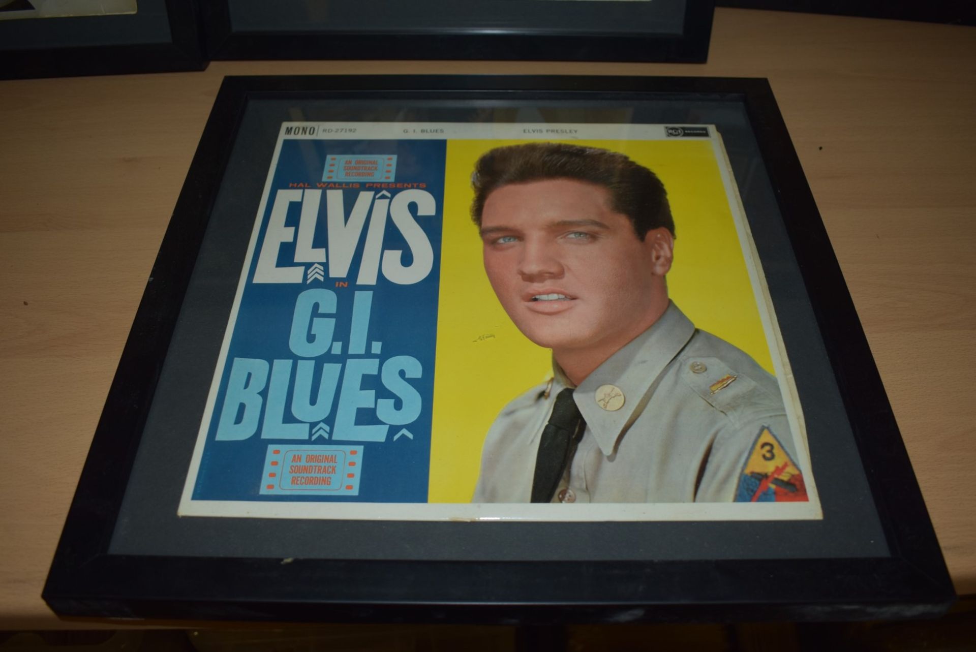 18 x Original Record Sleeves Mounted in 9 x Black Frames - Features Elvis Presley, Connie Francis, - Image 4 of 10