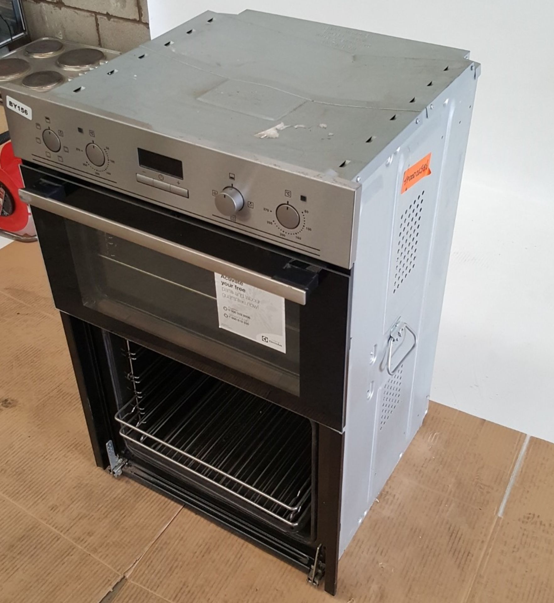 1 x Electrolux EOD3410AOX Built In Double Electric Oven Stainless Steel - Ref BY156 - Image 4 of 6