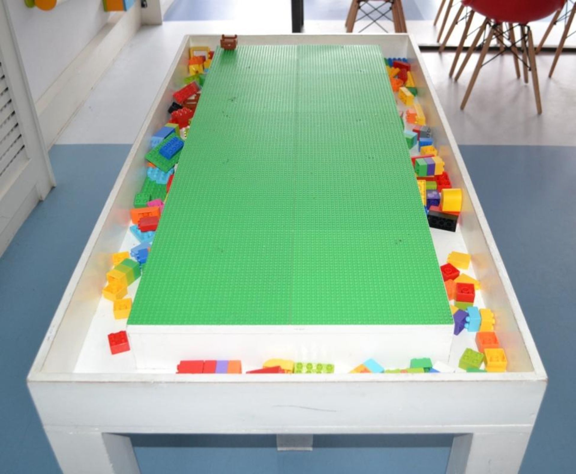 1 x Large Lego Table With Storage Trough - CL425 - Location: Altrincham WA14 - Image 2 of 5