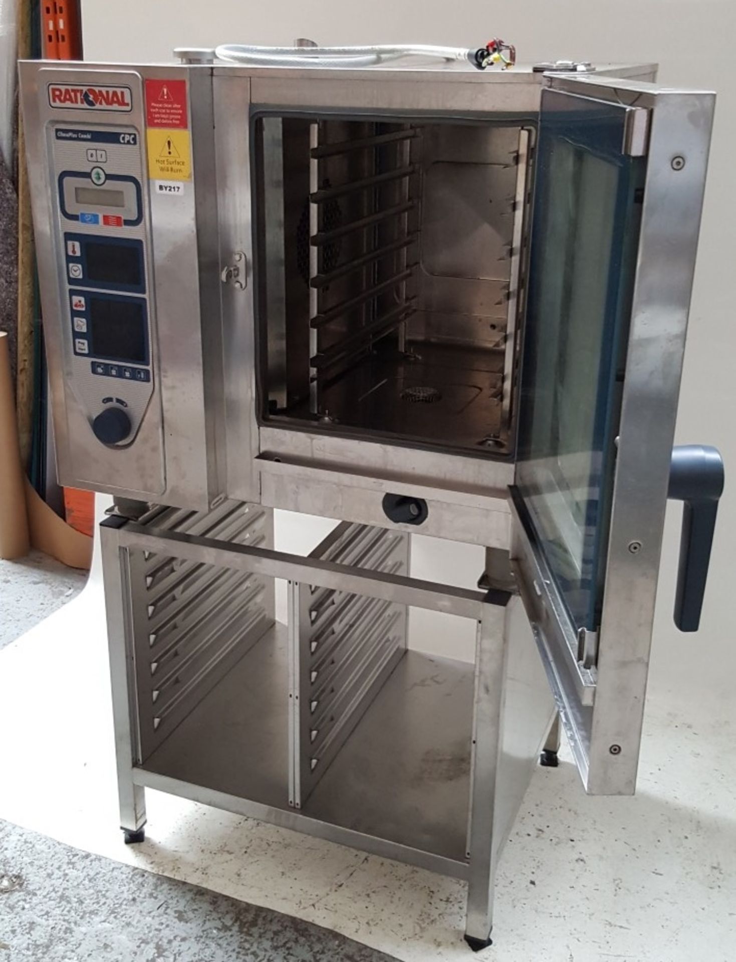 1 x Rational Combi Steamer Oven Model CPC 61 240V 3 Phase With Stand - Ref BY217 - Image 5 of 10