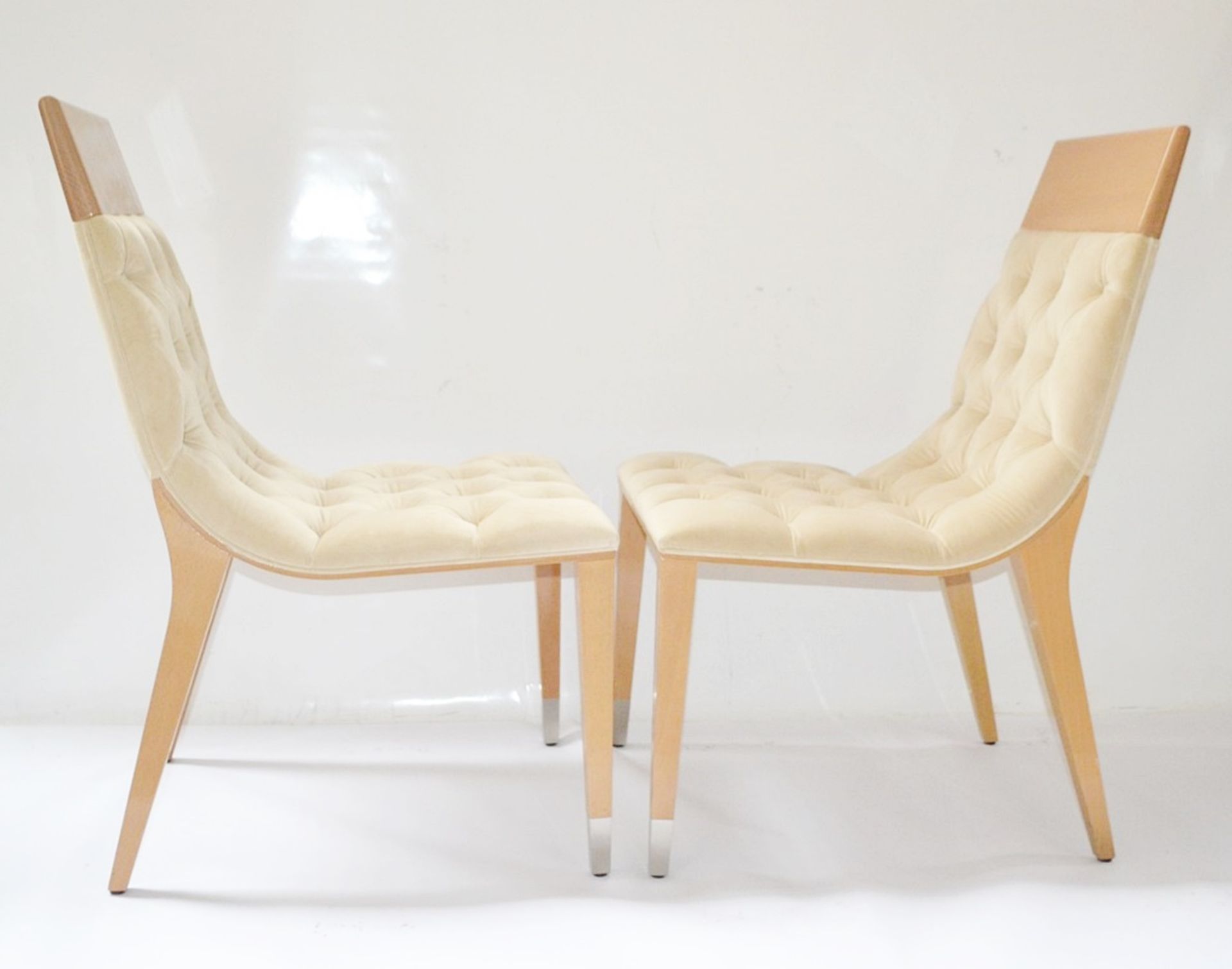 4 x GIORGIO COLLECTION 'Sunrise' Italian Designer Dining Chairs - Pre-owned In Good Condition - Image 3 of 14