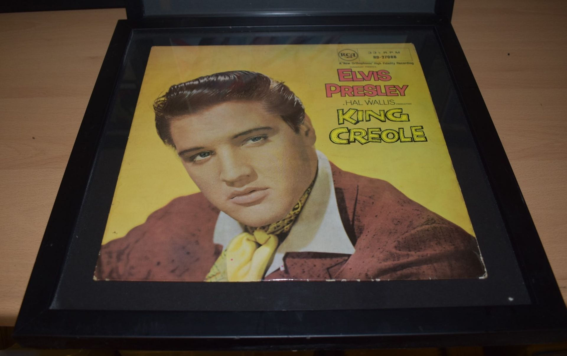 18 x Original Record Sleeves Mounted in 9 x Black Frames - Features Elvis Presley, Connie Francis, - Image 2 of 10