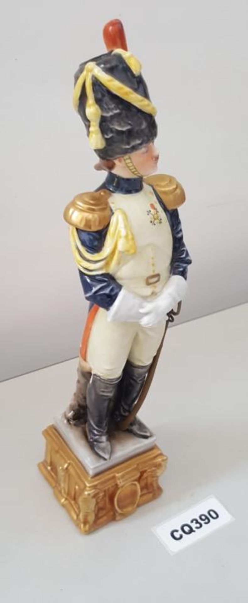 1 x Rare Italian Capodimonte Porcelain Bruno Merli Soldiers Figurines - Ref CQ390 E - Image 4 of 5
