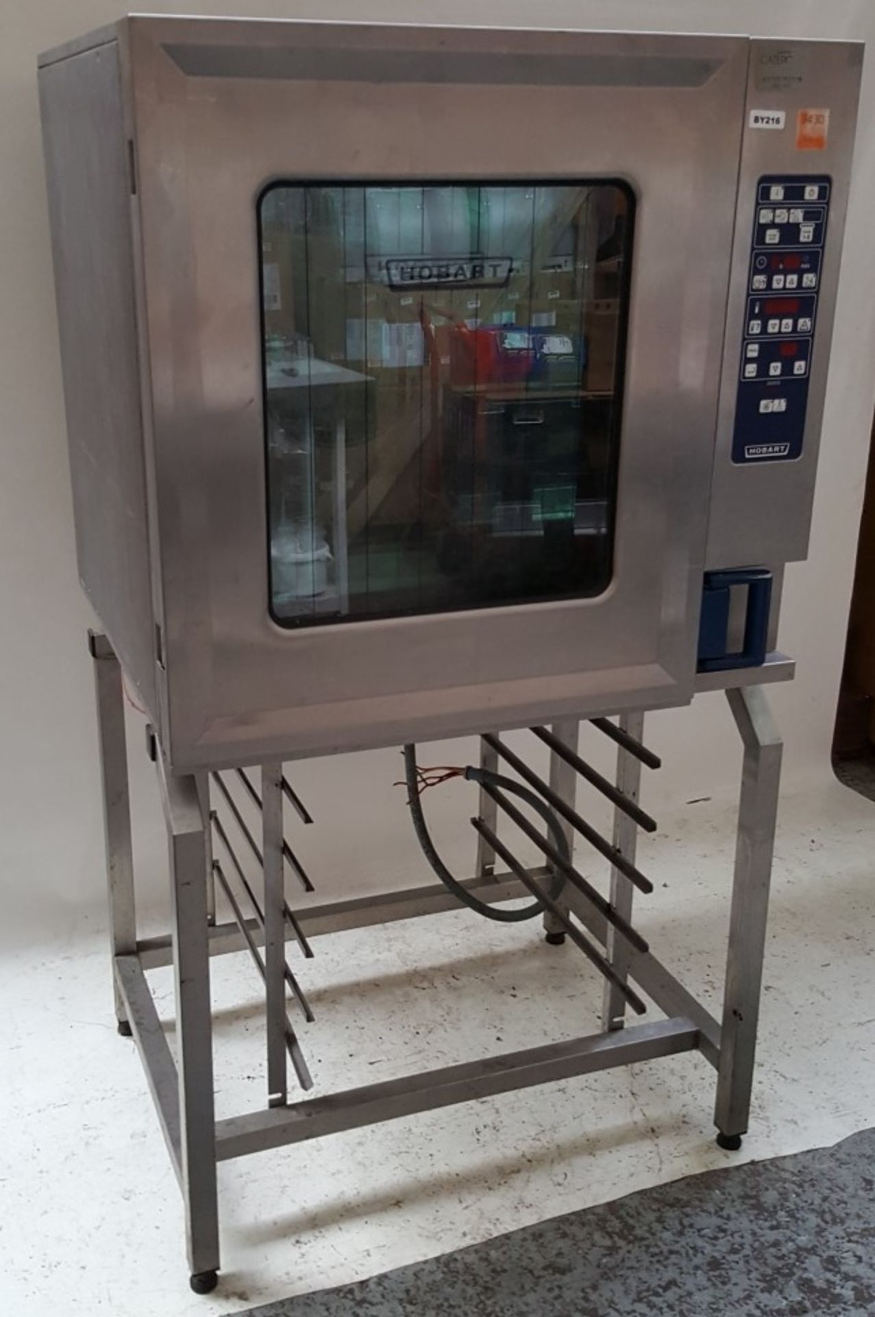 1 x HOBART CSD Electric 10 Grid Combi Oven with Floor Stand - Ref BY216