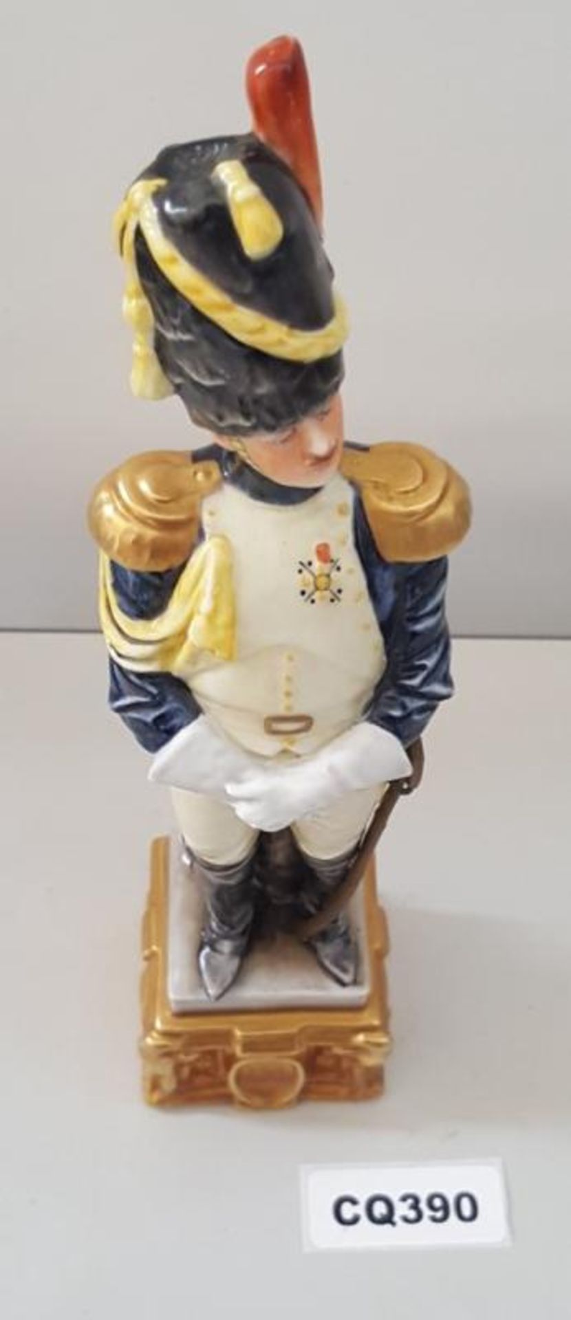 1 x Rare Italian Capodimonte Porcelain Bruno Merli Soldiers Figurines - Ref CQ390 E - Image 5 of 5