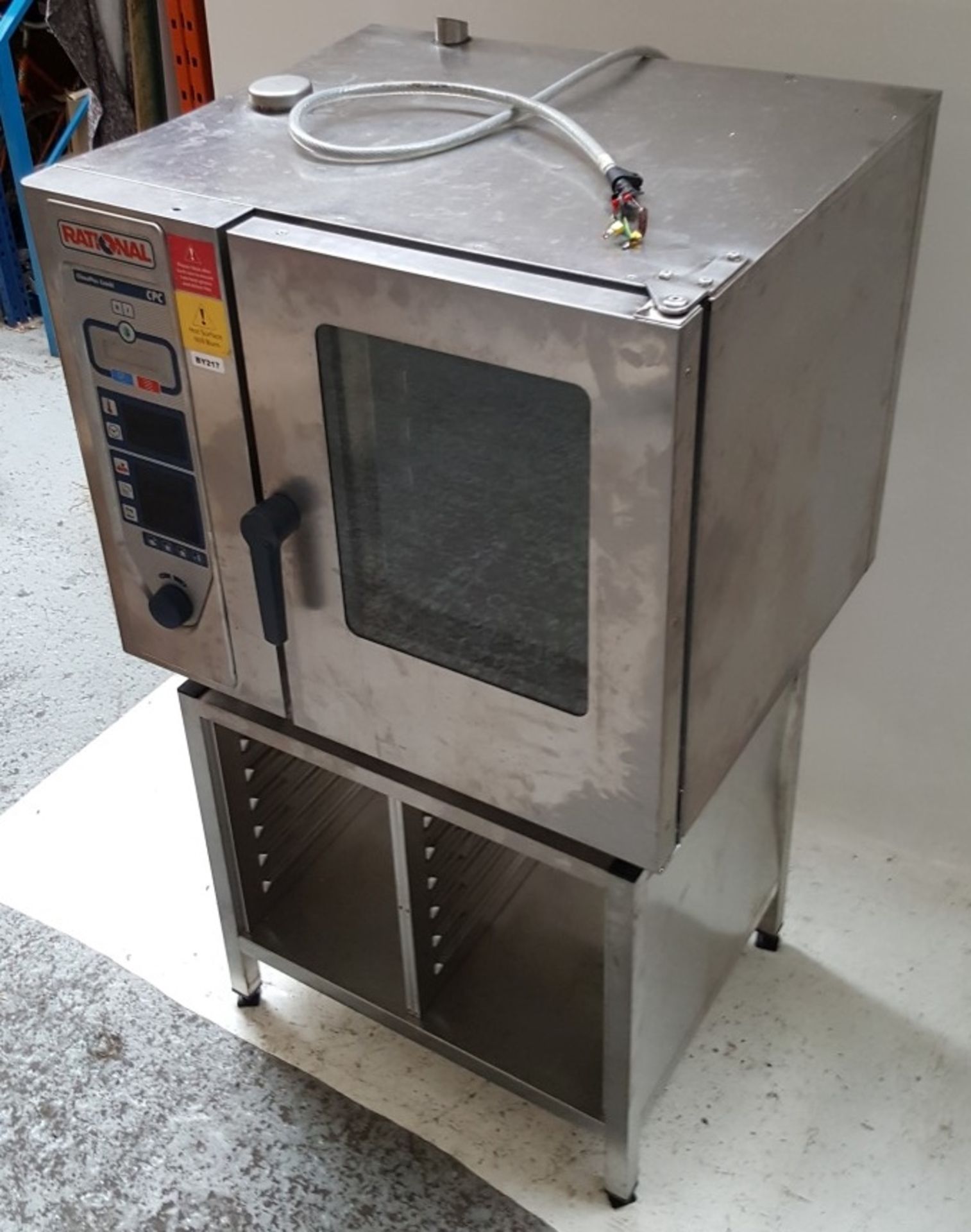 1 x Rational Combi Steamer Oven Model CPC 61 240V 3 Phase With Stand - Ref BY217