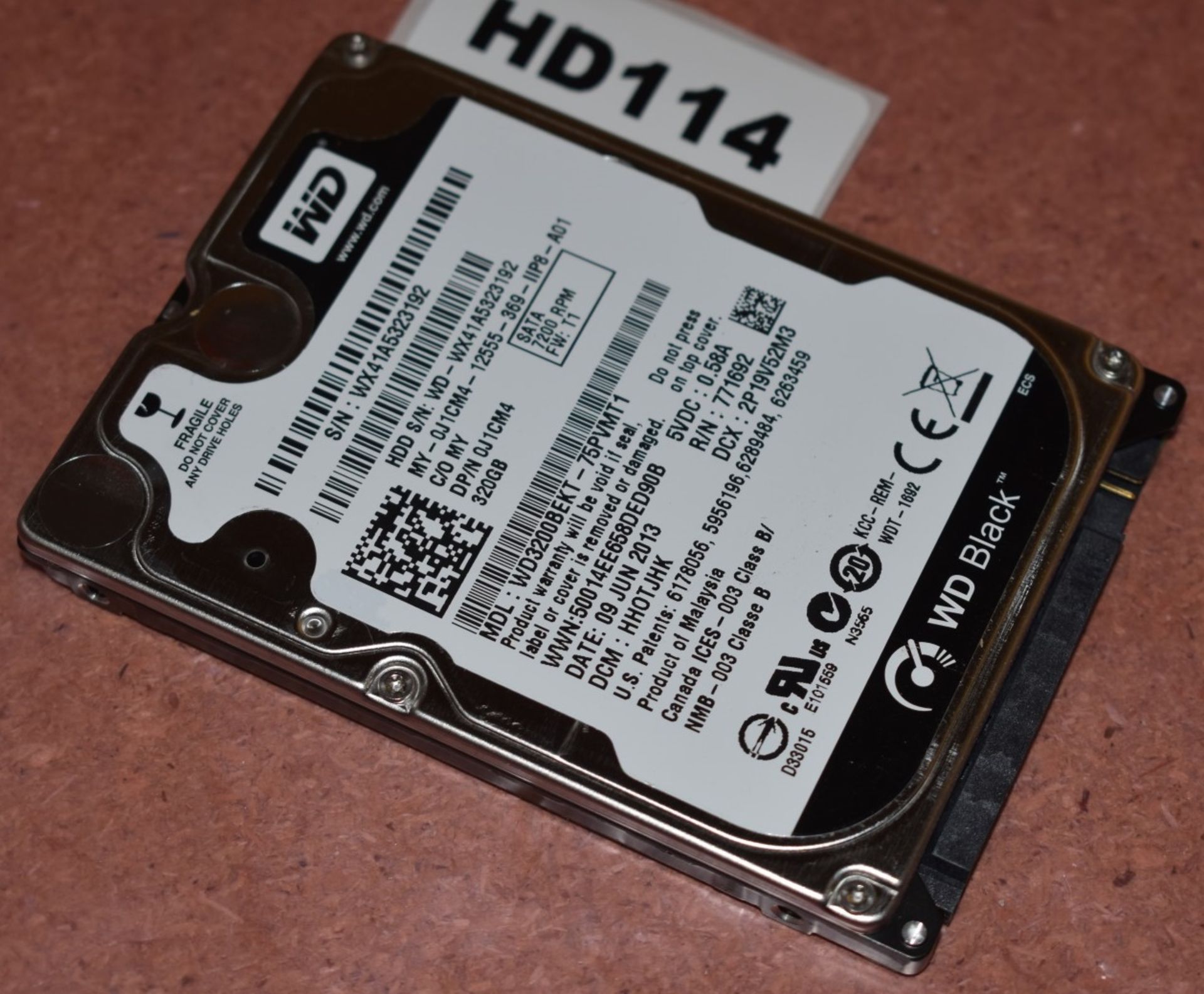 4 x Western Digital 320gb Black 2.5 Inch SATA Hard Drives - Tested and Formatted - HD113/114/118/124 - Image 2 of 4