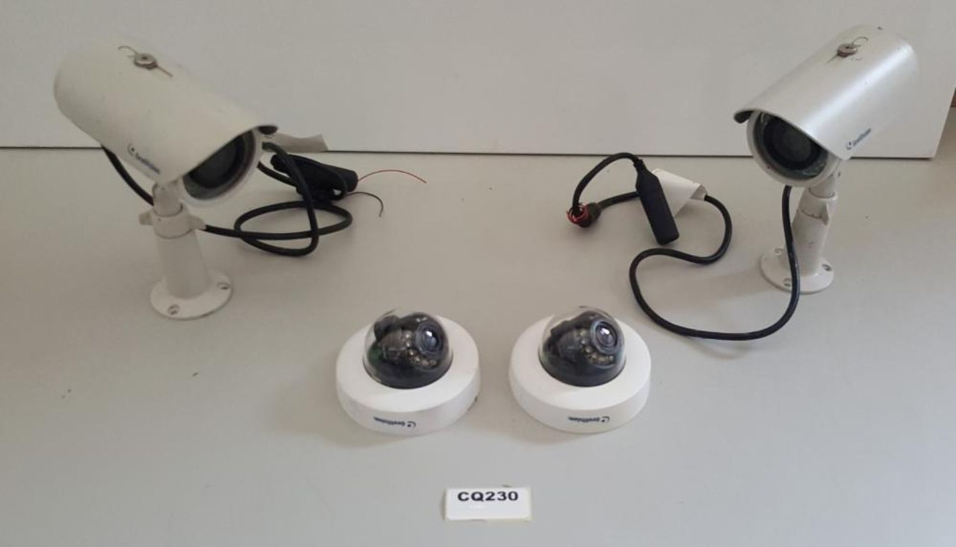 4 x Geovision Security Cameras (2 x GV-EFD1100, 2 x GV-EBL1100) - Ref CQ230/K2 - CL379 - Location: A