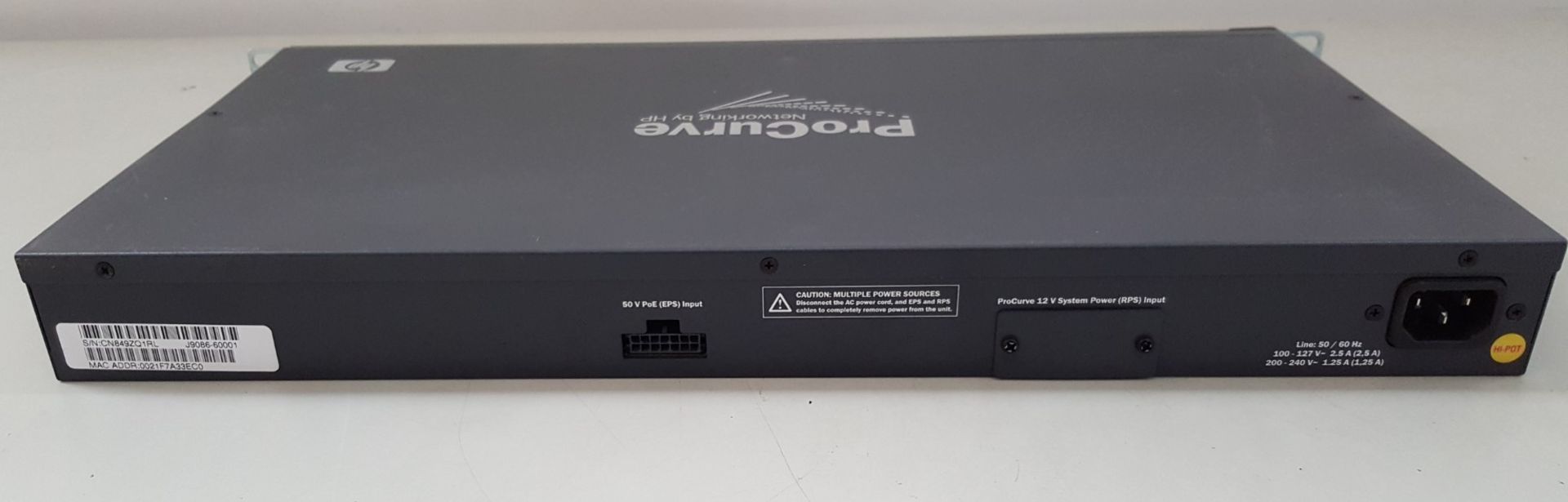 1 x HP J9086A ProCurve Switch 2610-24/12PWR - Ref LD393 - Image 4 of 4