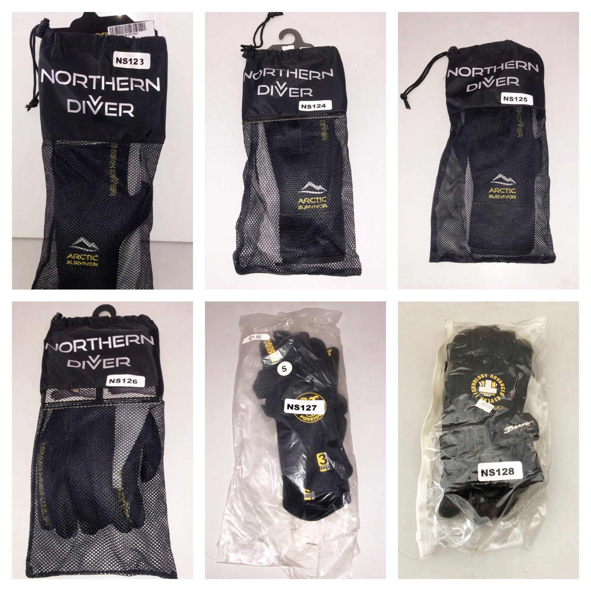 6 Pairs Of New Scuba Gloves - CL349 - Altrincham WA14