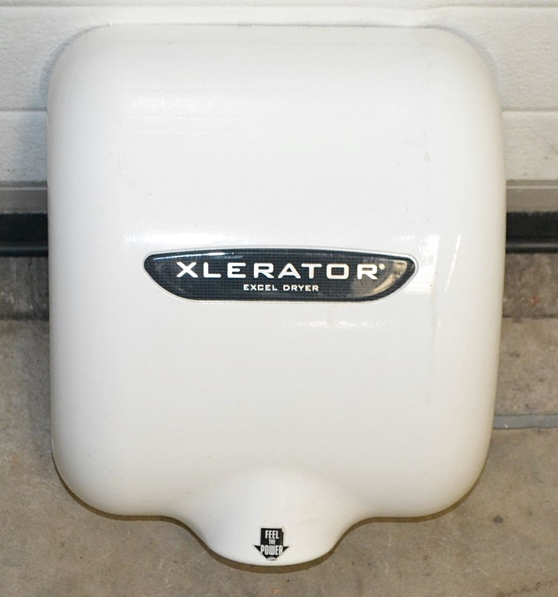 1 x Excel XLERATOR XL-WV Low Energy Automatic Hand Dryer In White - Recently Taken From A Working - Bild 4 aus 5