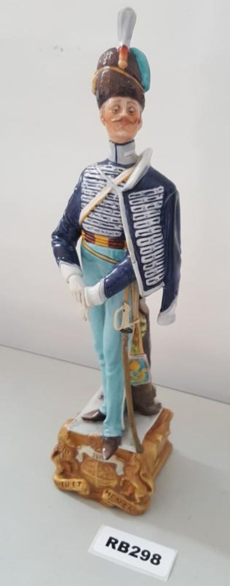 1 x Rare Italian Capodimonte Porcelain Bruno Merli Soldiers Figurines 1815- Ref RB298 E - Image 2 of 5