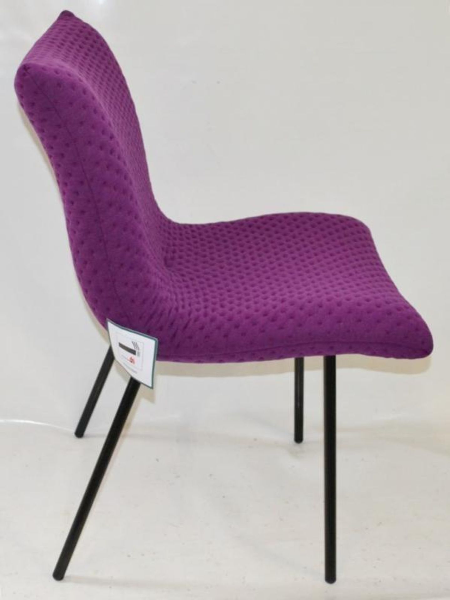1 x Ligne Roset 'Calin' Chair - Features Bright Purple Upholsterey - Made In France - Ref: 6206608 P - Image 3 of 7