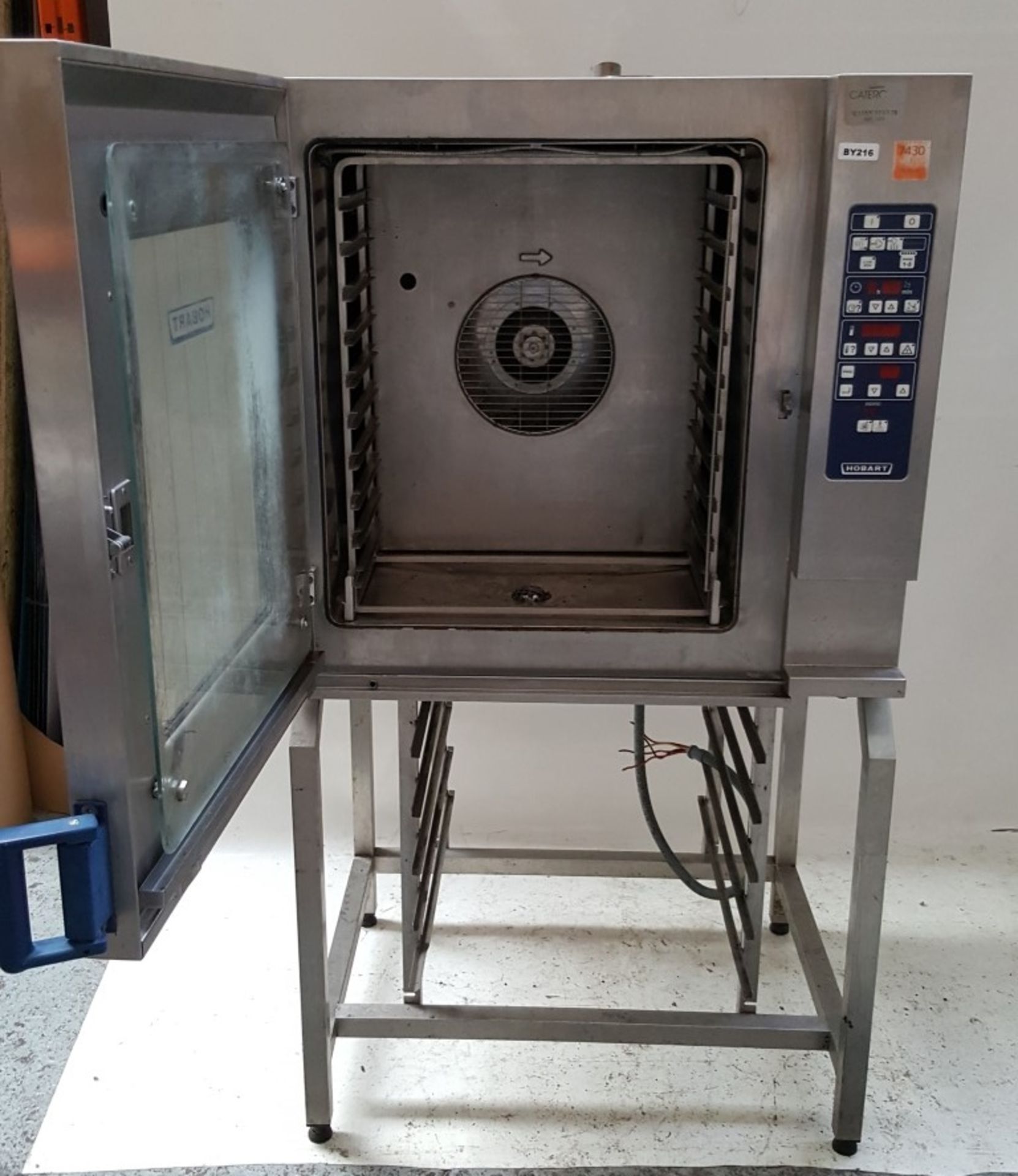 1 x HOBART CSD Electric 10 Grid Combi Oven with Floor Stand - Ref BY216 - Image 7 of 8
