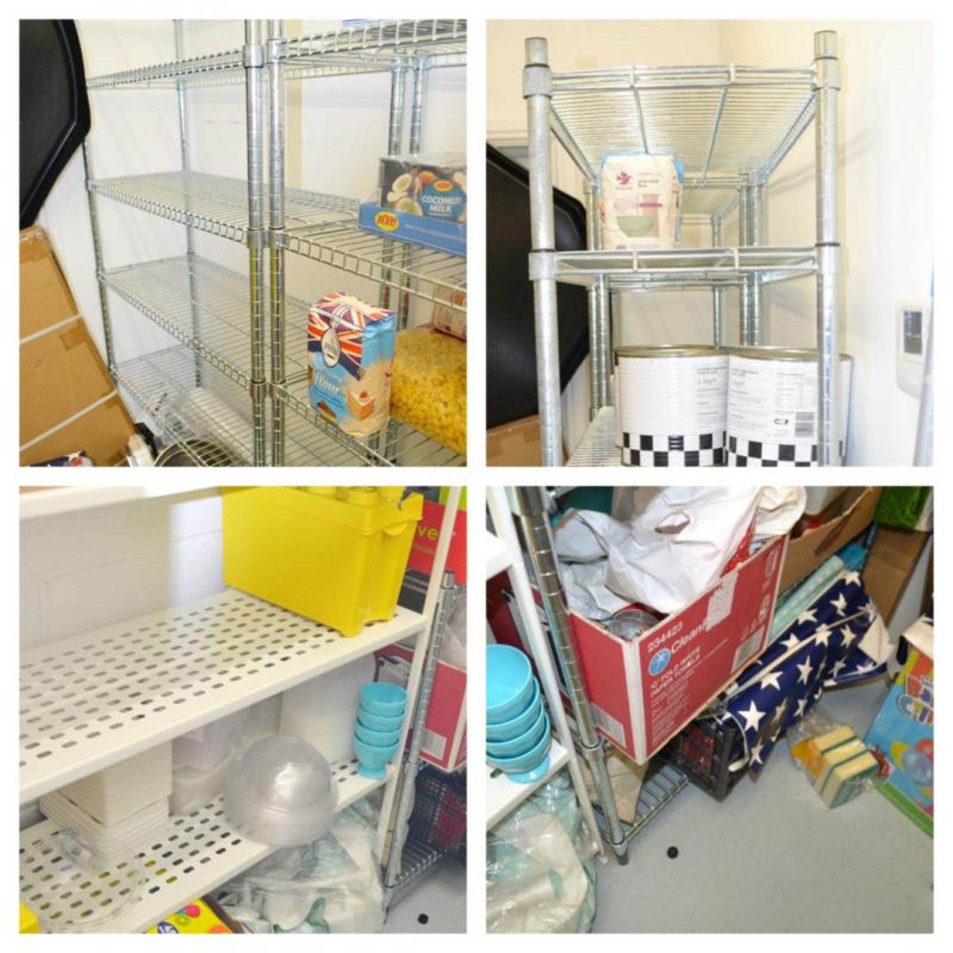 4 x Storage Shelving Racks - CL425 - Location: Altrincham WA14 Storage Room - Used in Good Condition