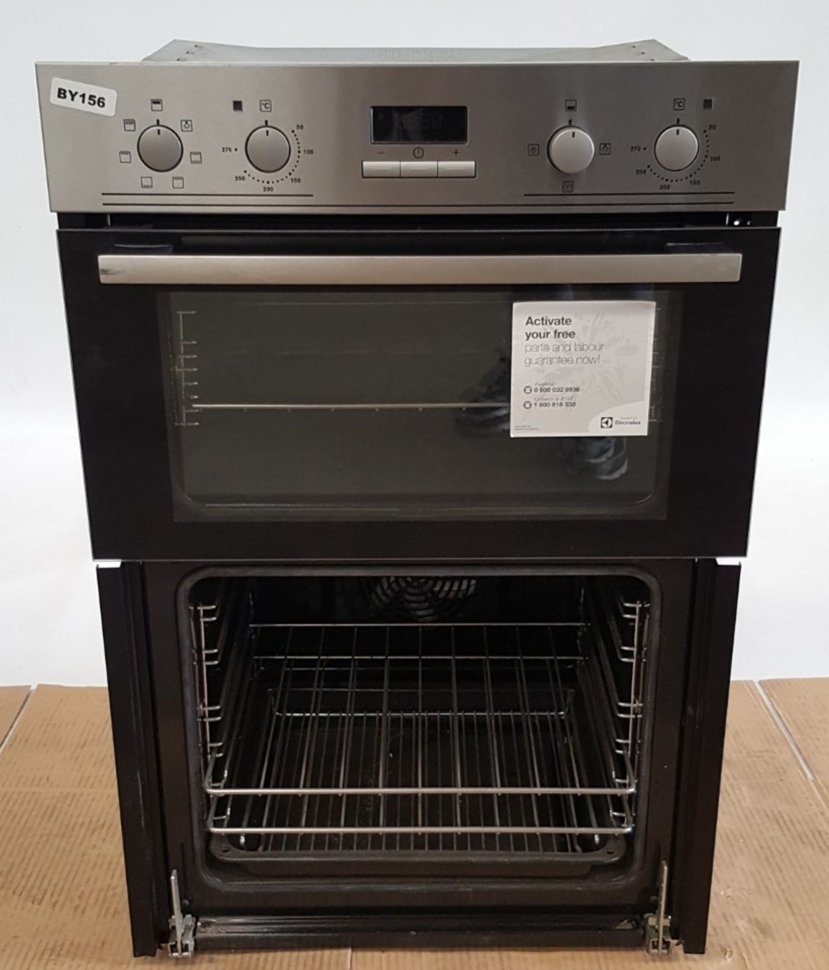 1 x Electrolux EOD3410AOX Built In Double Electric Oven Stainless Steel - Ref BY156