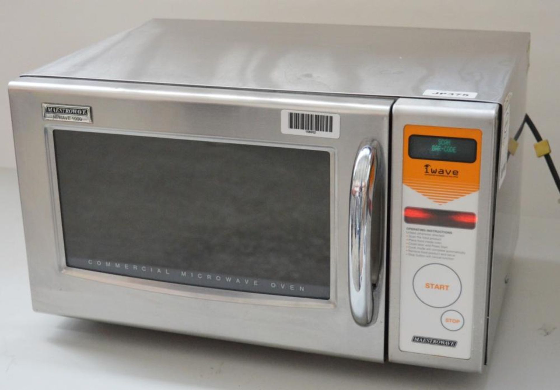 1 x iWave MiWAVE1000 Automated Foodservice Solution - Stainless Steel 1000w Catering Microwave