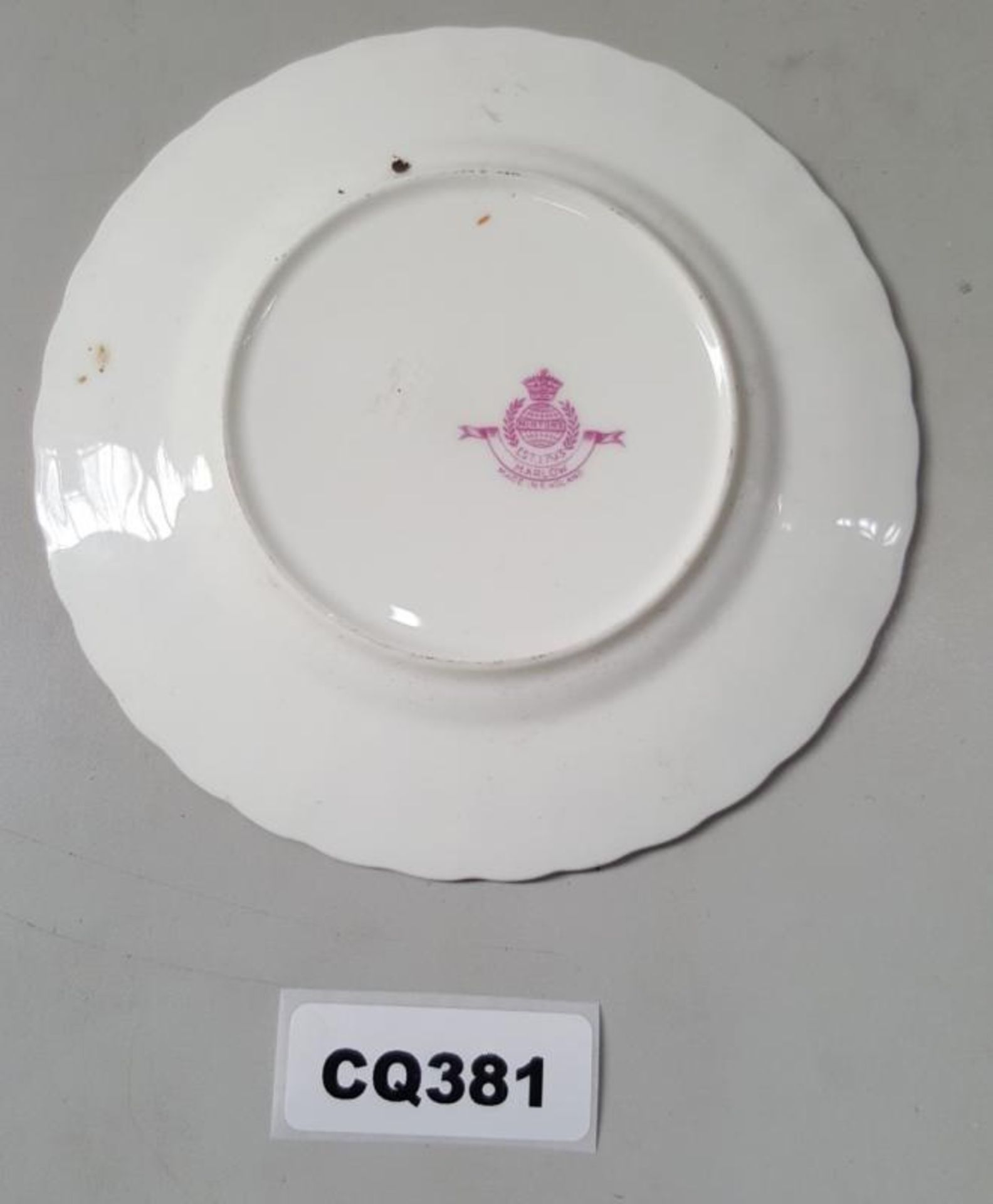 6 x Vintage British Minton Bone China Plates - Ref CQ372/CQ381/CQ385 E - CL334 - Dimensions:CQ385( L - Image 5 of 7