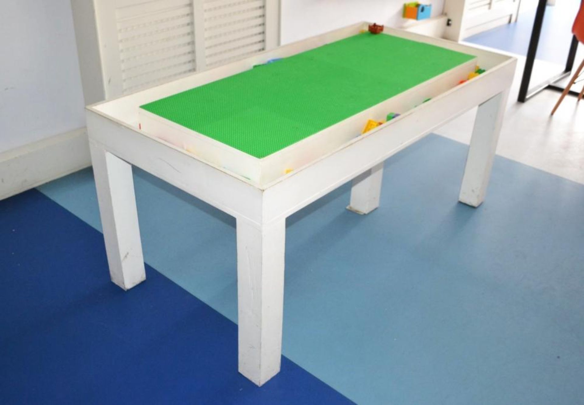 1 x Large Lego Table With Storage Trough - CL425 - Location: Altrincham WA14 - Image 3 of 5