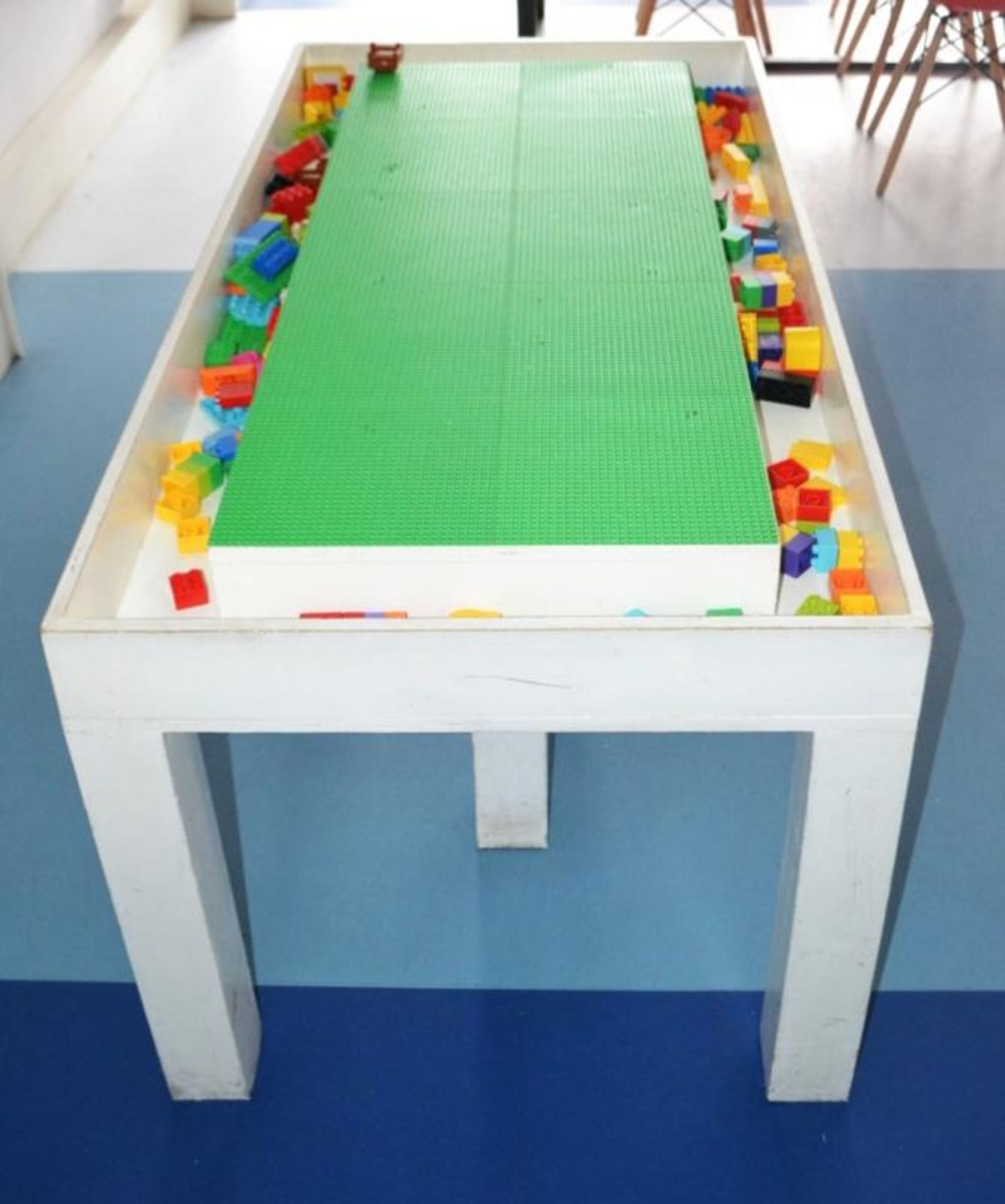 1 x Large Lego Table With Storage Trough - CL425 - Location: Altrincham WA14