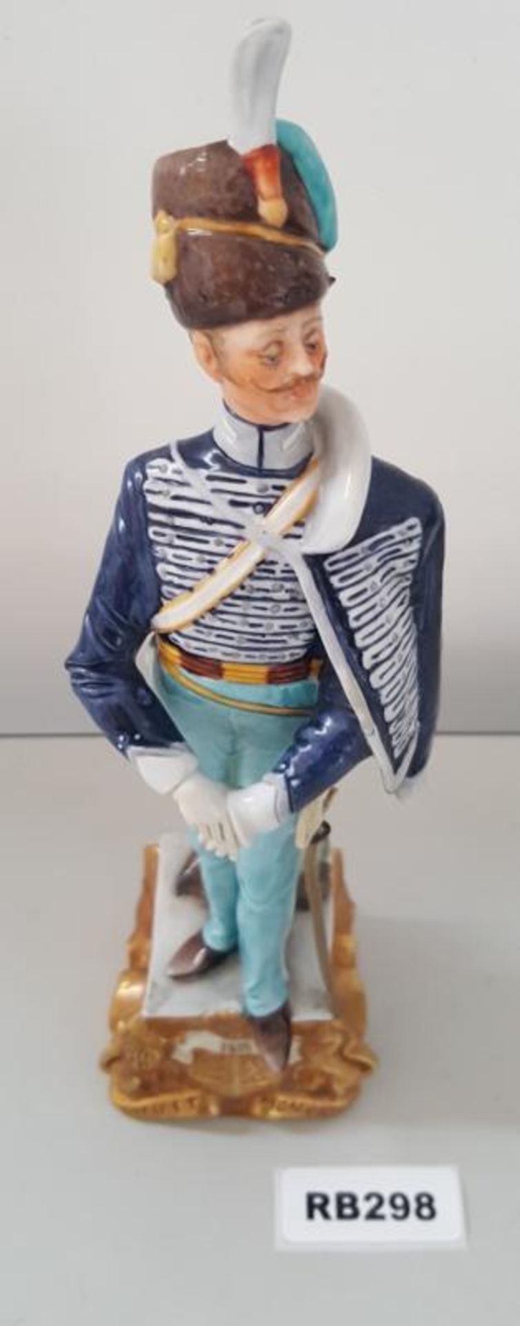 1 x Rare Italian Capodimonte Porcelain Bruno Merli Soldiers Figurines 1815- Ref RB298 E - Image 3 of 5