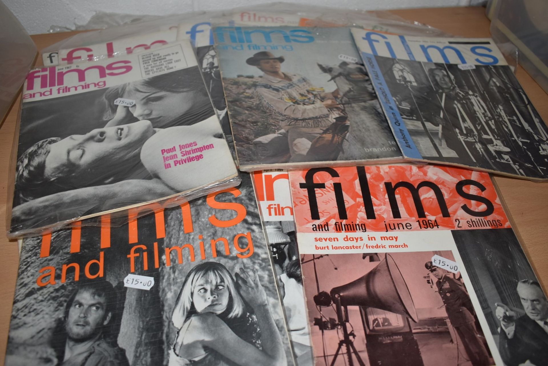 40 x Vintage 1960's Films and Filming Magazines - Dated 1961 to 1968 - Ref MB152 - CL431 - Location: - Image 10 of 17