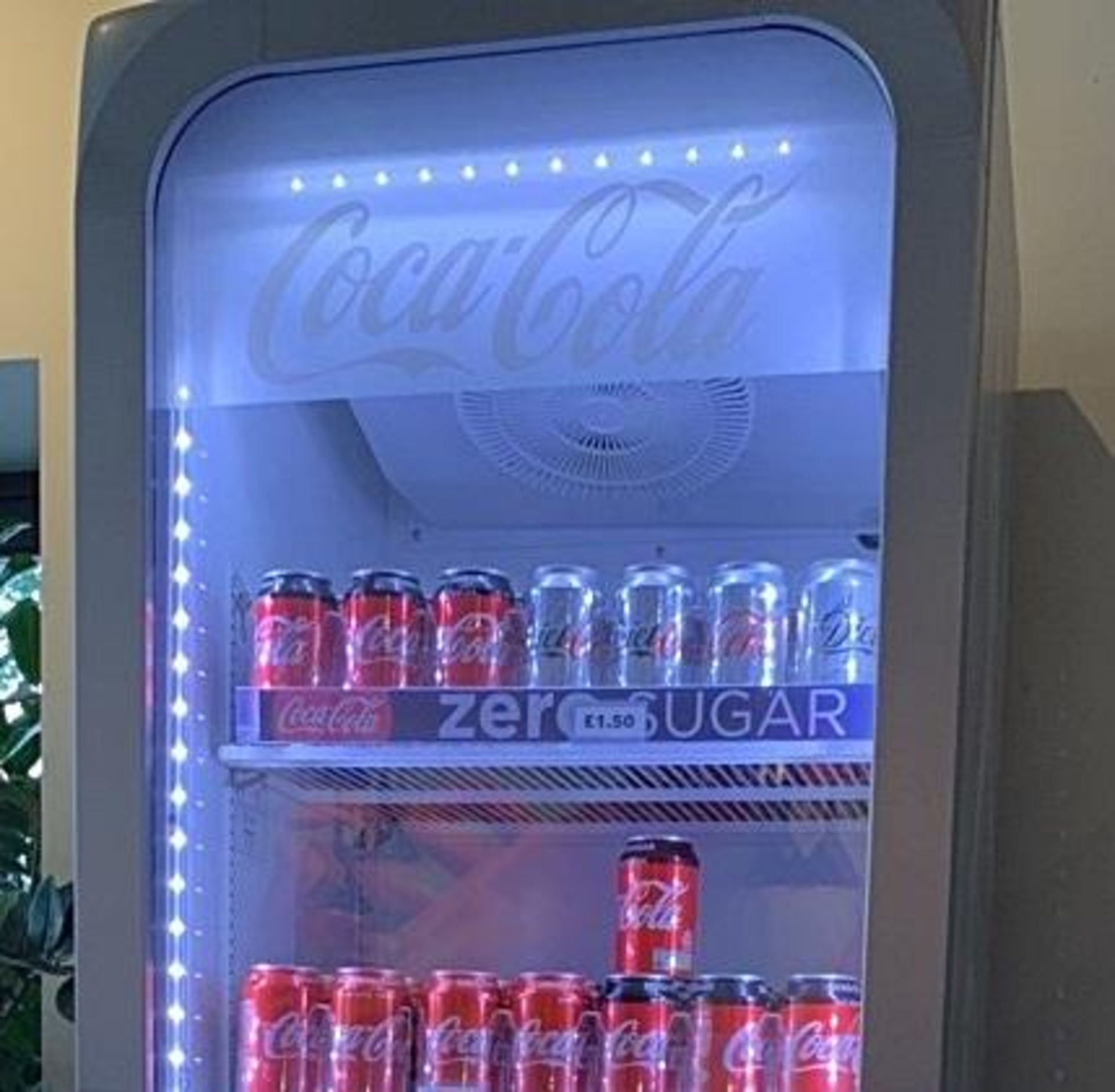 1 X COCA COLA BRANDED FRIGOGLASS ICOOL DRINKS COOLER CABINET - CL389 - LOCATION: Altrincham WA14 - Image 3 of 3