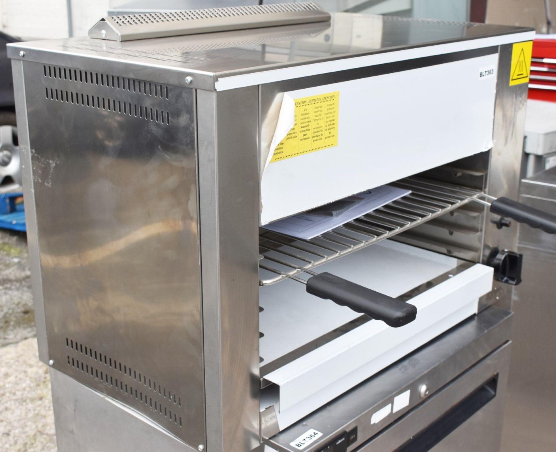 1 x Baron Stainless Steel Commercial Salamander Grill - Gas Powered - H53 x W76 x D43 cms - Model - Image 5 of 7