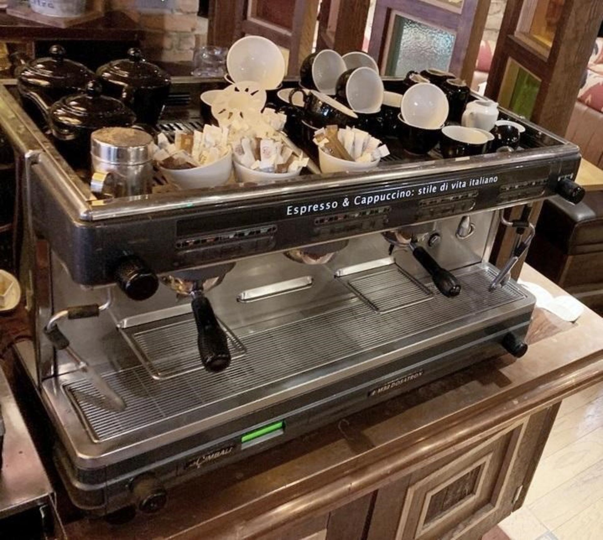 1 x La Cimbalie Espresso & Cappucino 3 Group Coffee Espresso Machine - Model M2 Dosatron - - Image 2 of 4