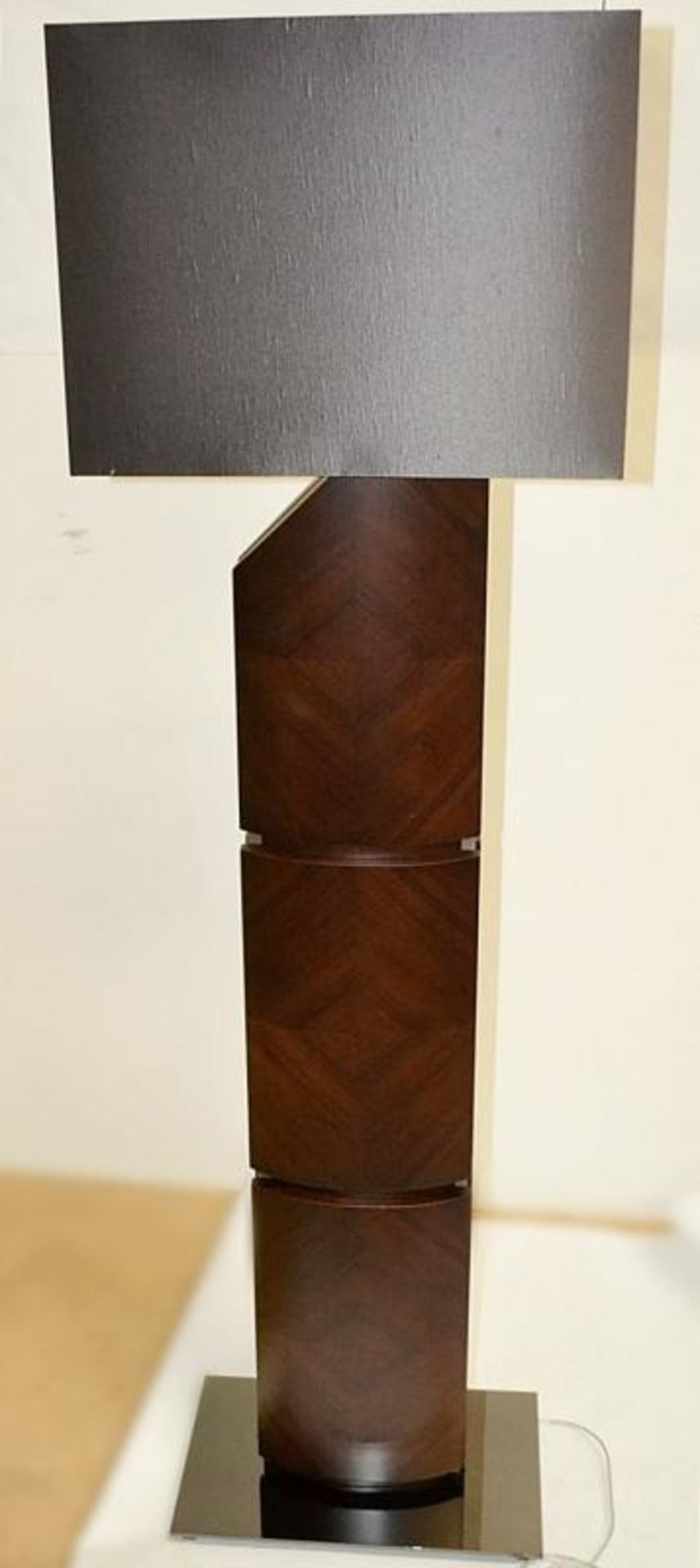 1 x SMANIA 'Wi' Italian Luxury Floor Lamp In Leather With Rectangular Shade - Ref: 6078343 P2/19 - C - Image 11 of 11