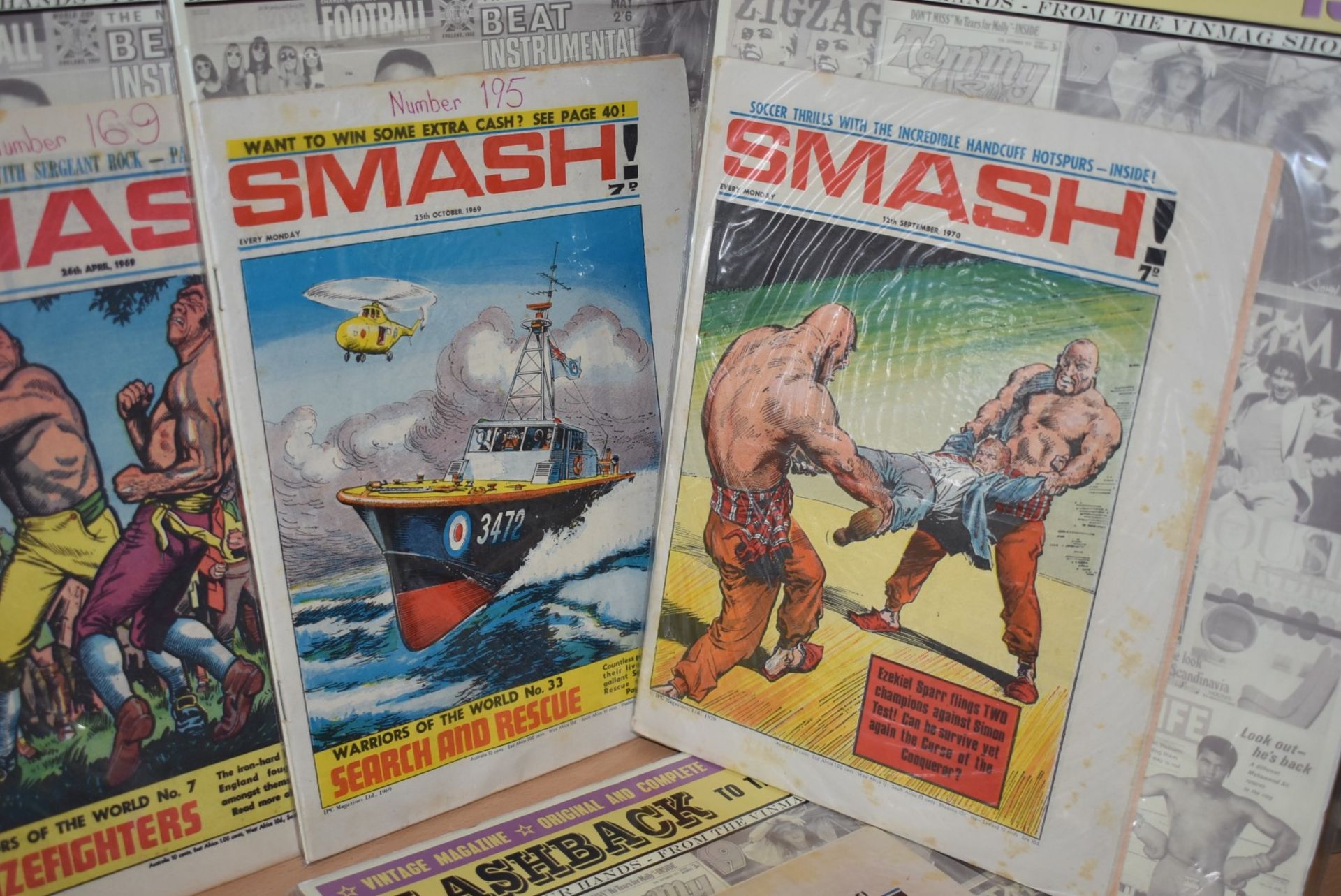 8 x Vintage SMASH Comic Books Dated 1969 to 1970 - Ref MB147 - CL431 - Individually Packaged in - Image 3 of 4