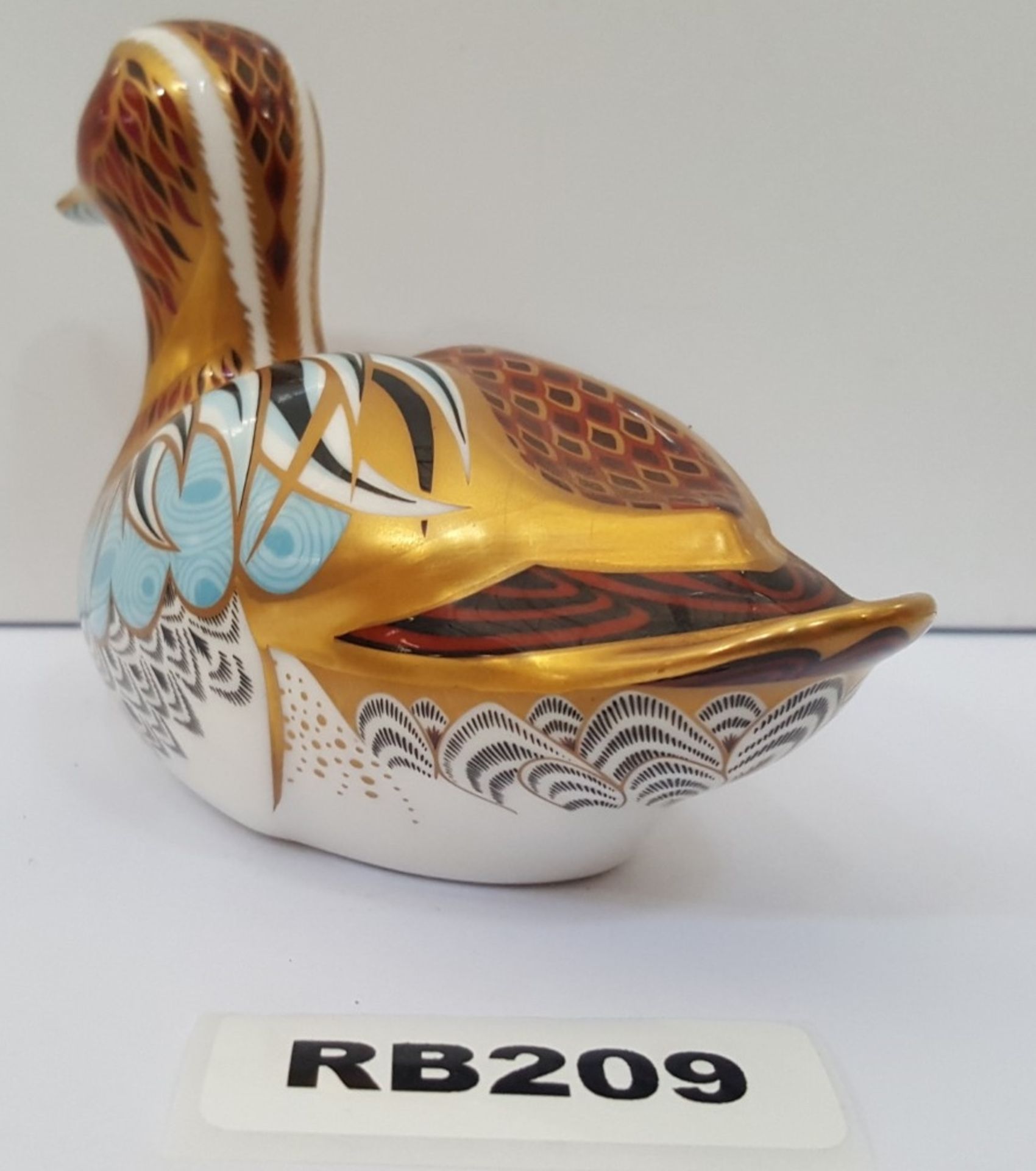 1 x Collectible Royal Crown Derby Collectors Guild Duck Paperweight - Ref RB209 I - Image 3 of 5