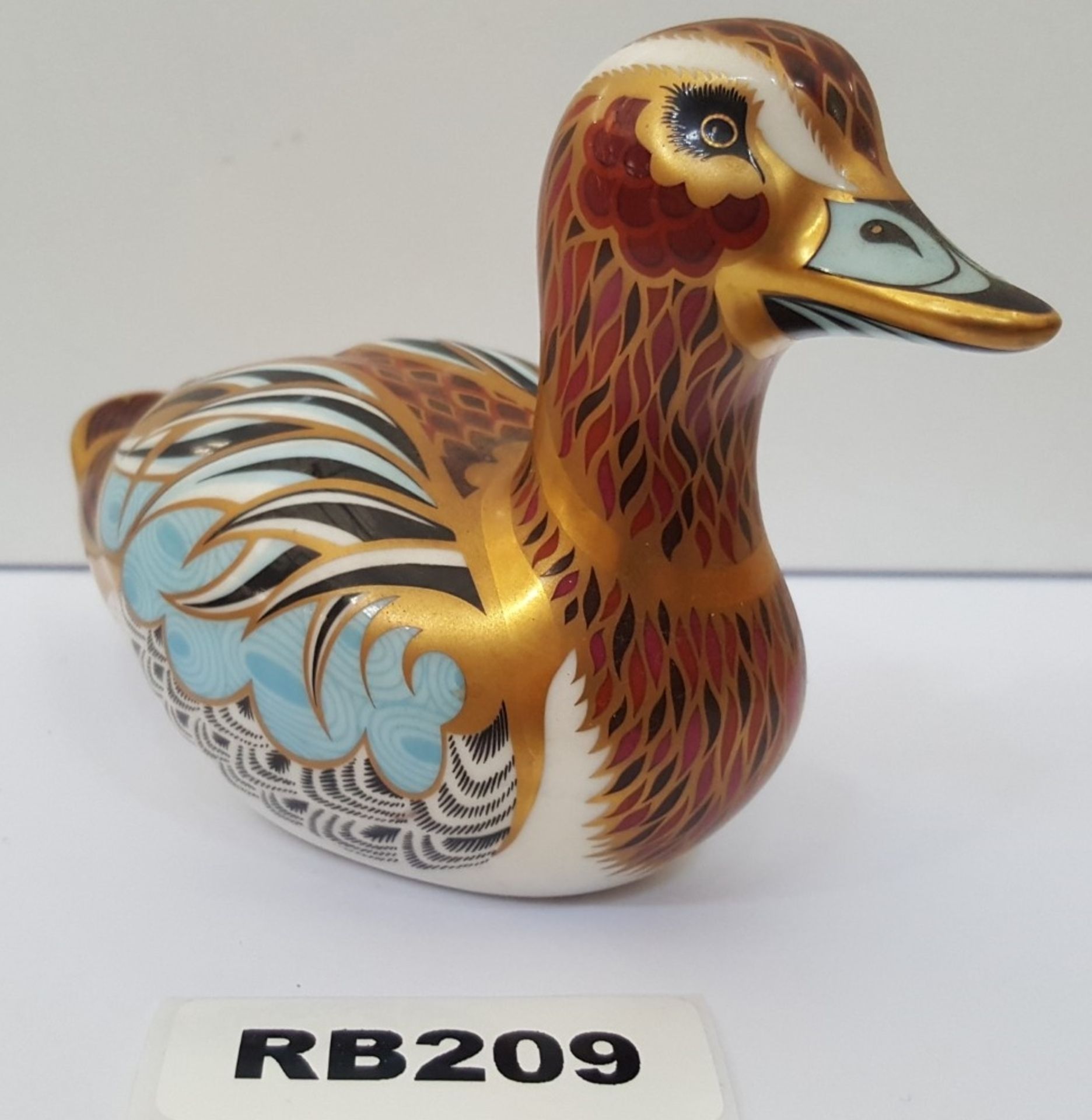 1 x Collectible Royal Crown Derby Collectors Guild Duck Paperweight - Ref RB209 I - Image 5 of 5