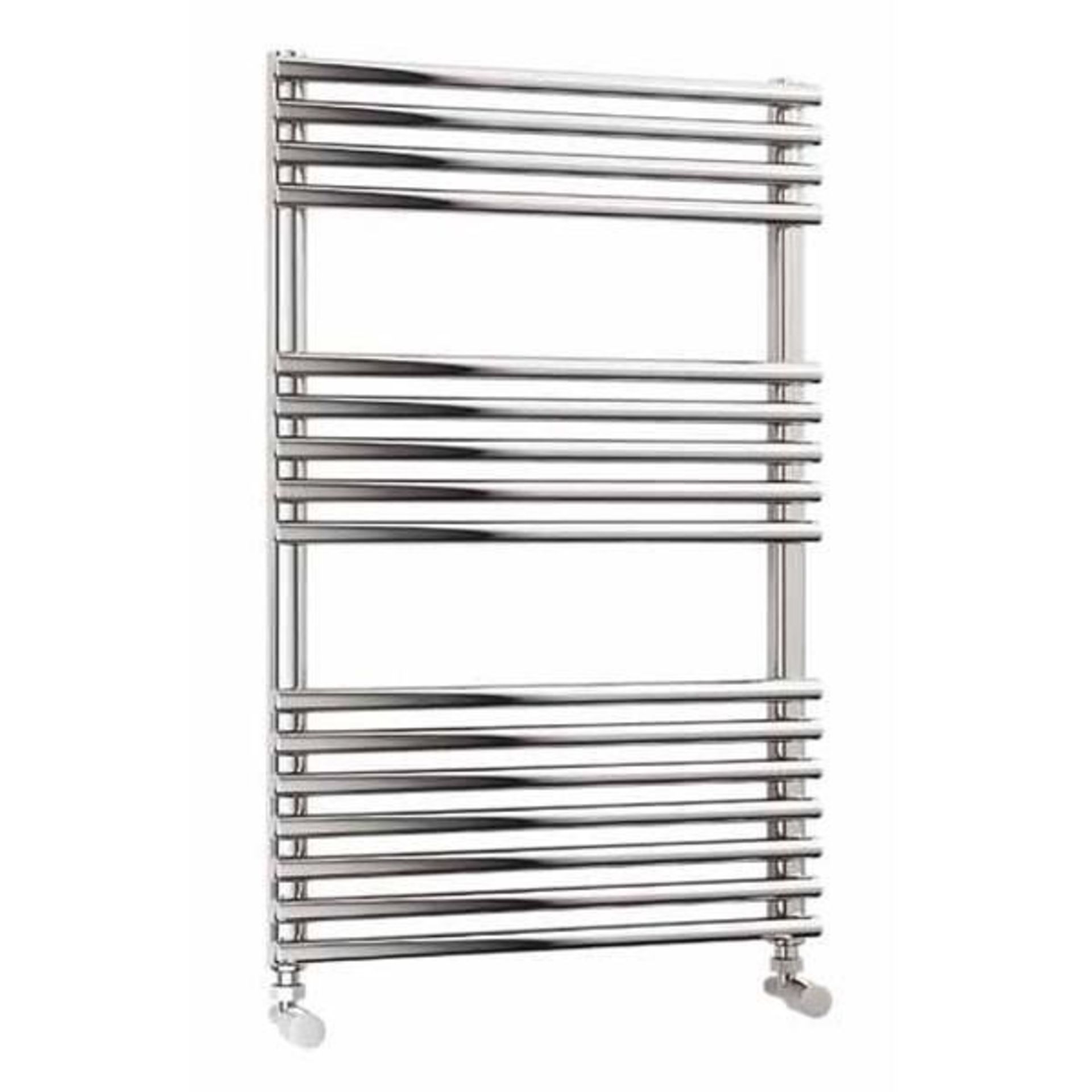 6 x Quinn Topaz Bathroom Ladder Towel Rail - Modern Tube Design With Chrome Finish - Size Height