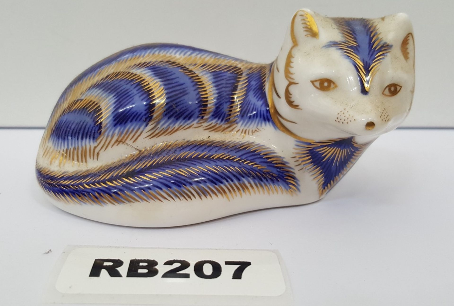 1 x Collectible Royal Crown Derby Paperweight Fox - Ref RB207 I