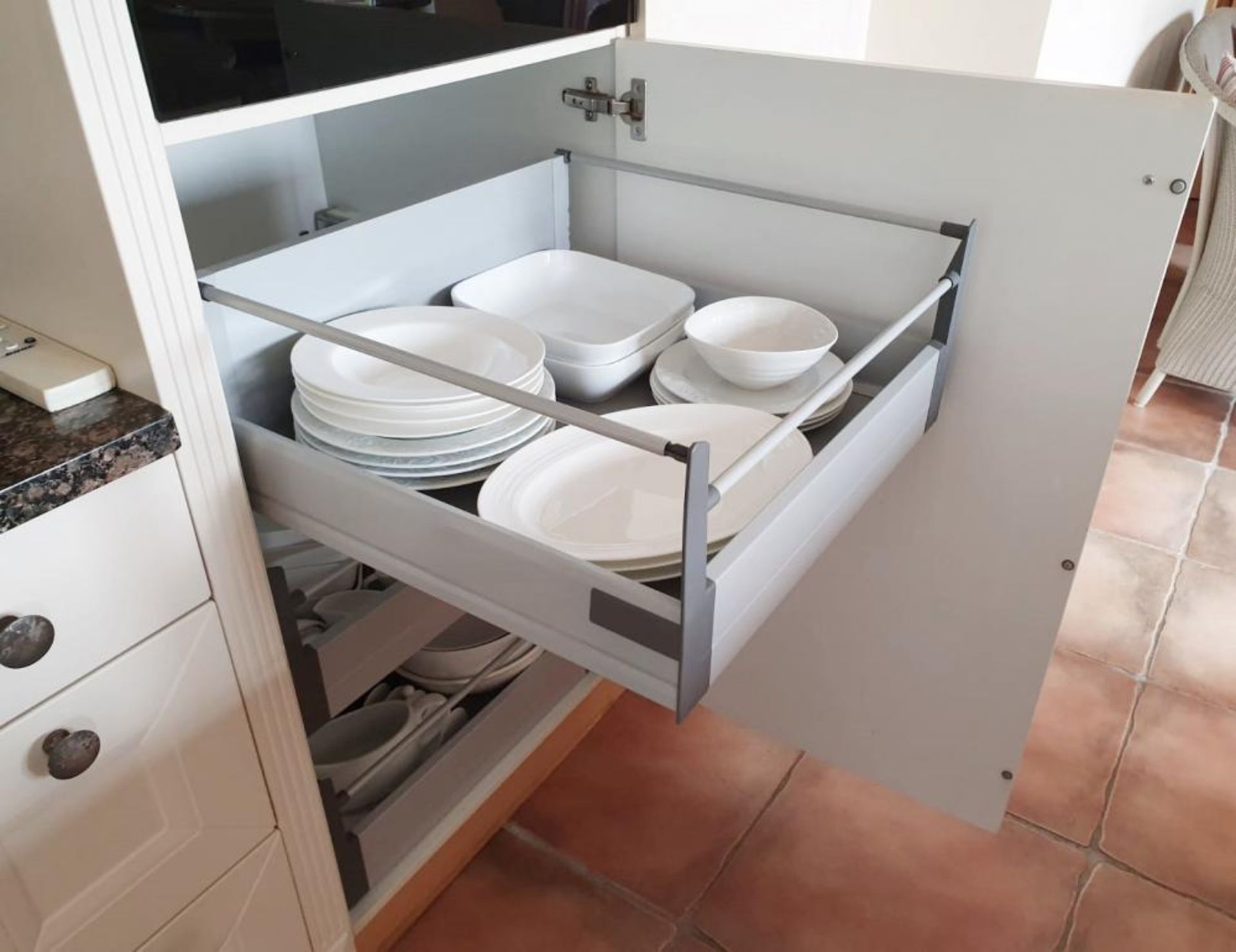 1 x Beautiful Bespoke Shaker-Style Kitchen In Cream With Central Island, Siemens Appliances And Gran - Image 17 of 30