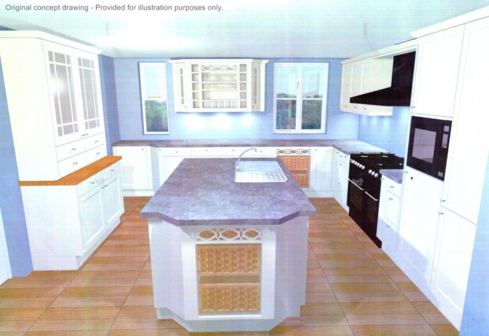 1 x Beautiful Bespoke Shaker-Style Kitchen In Cream With Central Island, Siemens Appliances And Gran - Image 20 of 30