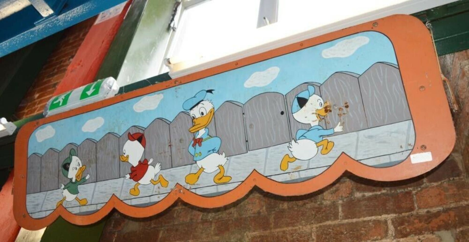 7 x Vintage Fairground Ride Fence Panels - Hand Painted Disneyland Artwork - With Braced Backs and - Image 7 of 10