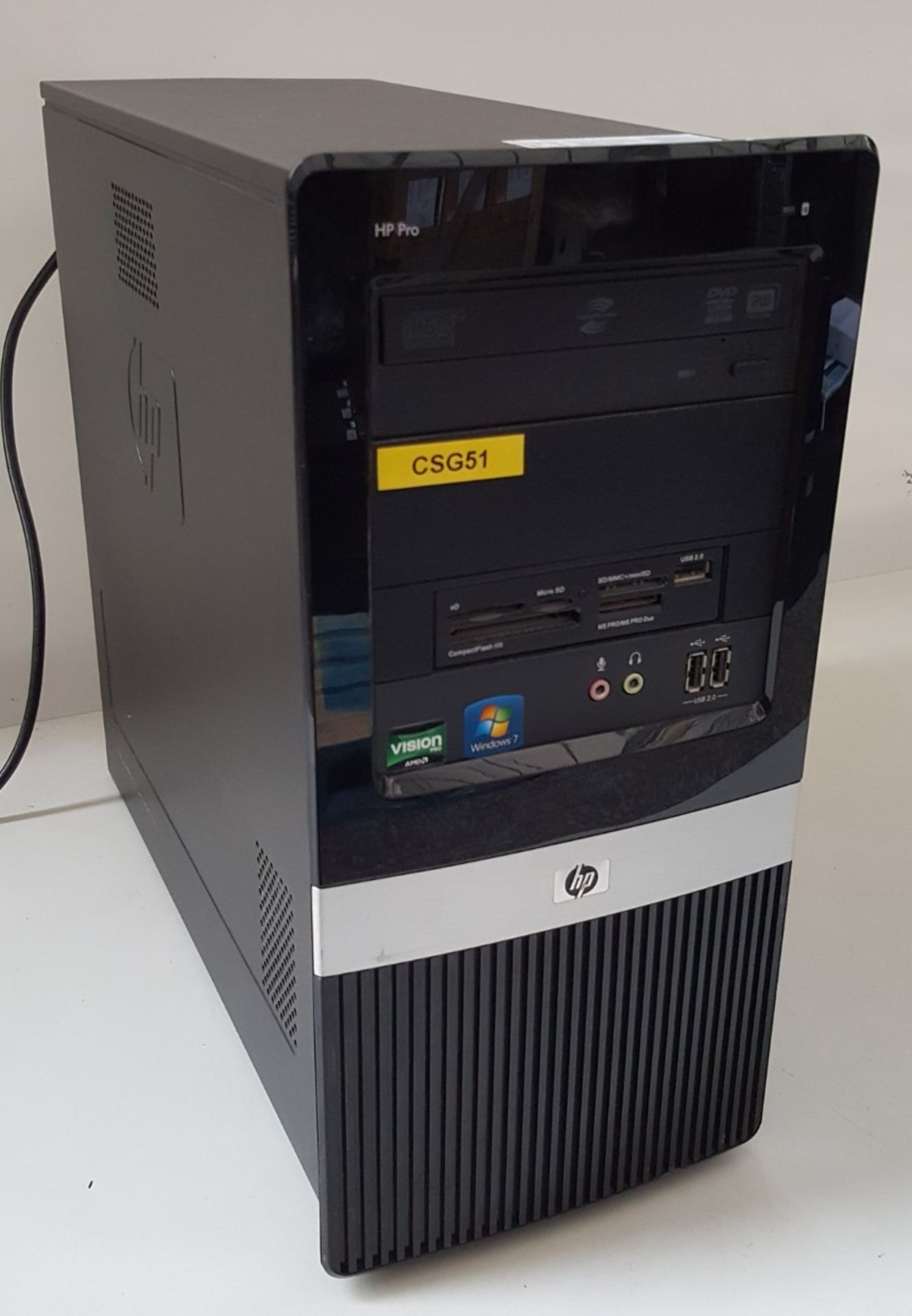 1 x HP Pro 3125 MT Athlon X3 440 Processor 3GHz 3GB RAM Desktop PC - Ref LD404 - Image 9 of 10