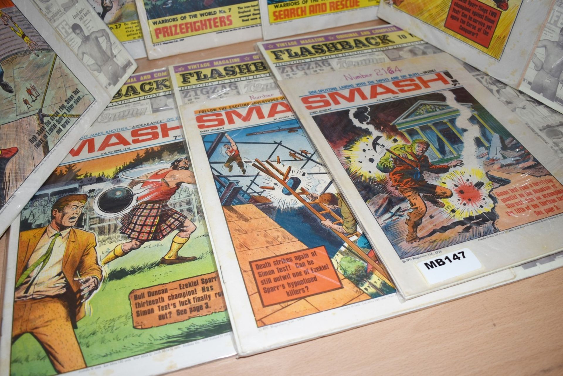 8 x Vintage SMASH Comic Books Dated 1969 to 1970 - Ref MB147 - CL431 - Individually Packaged in - Image 4 of 4