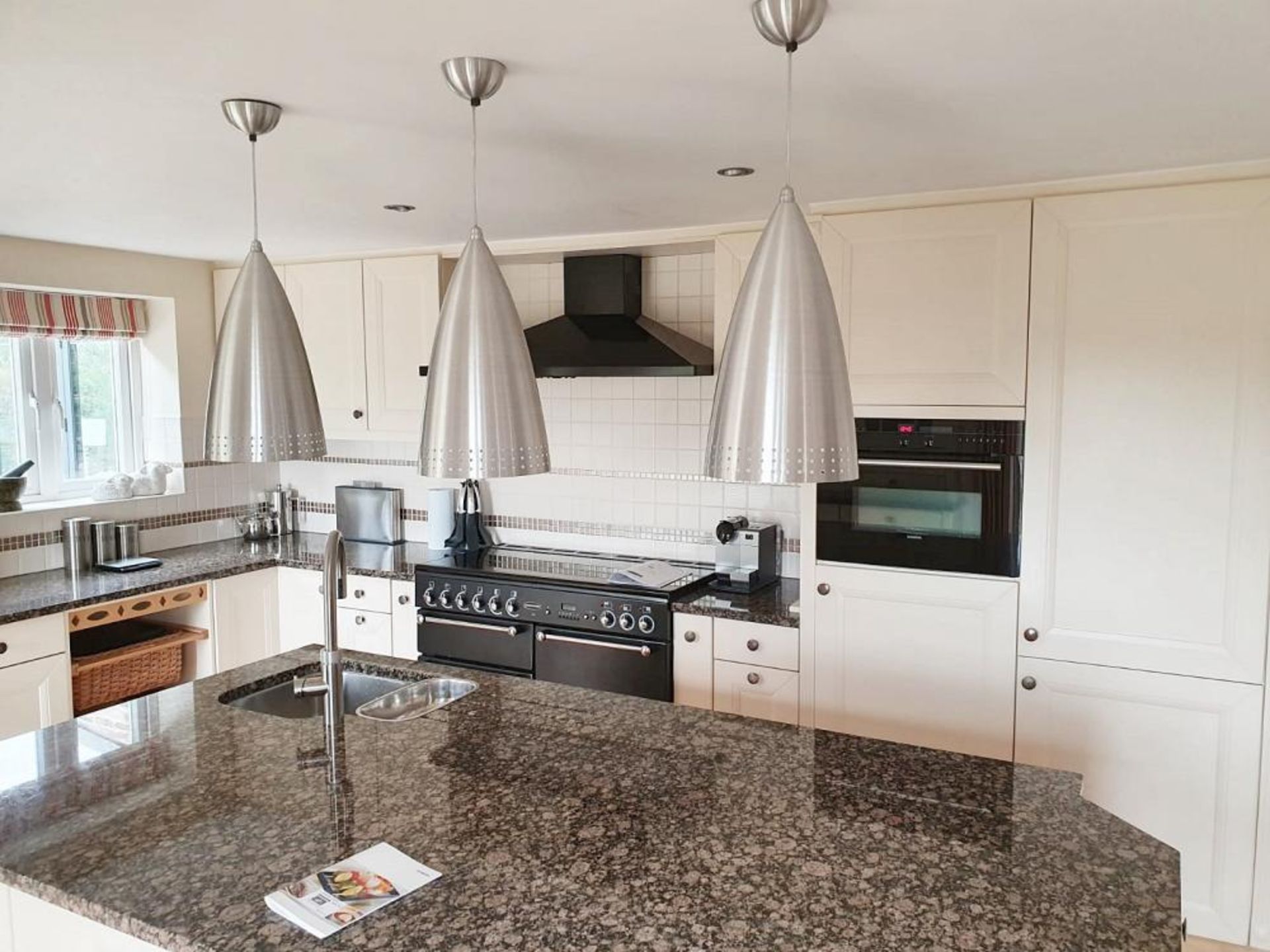 1 x Beautiful Bespoke Shaker-Style Kitchen In Cream With Central Island, Siemens Appliances And Gran - Image 19 of 30