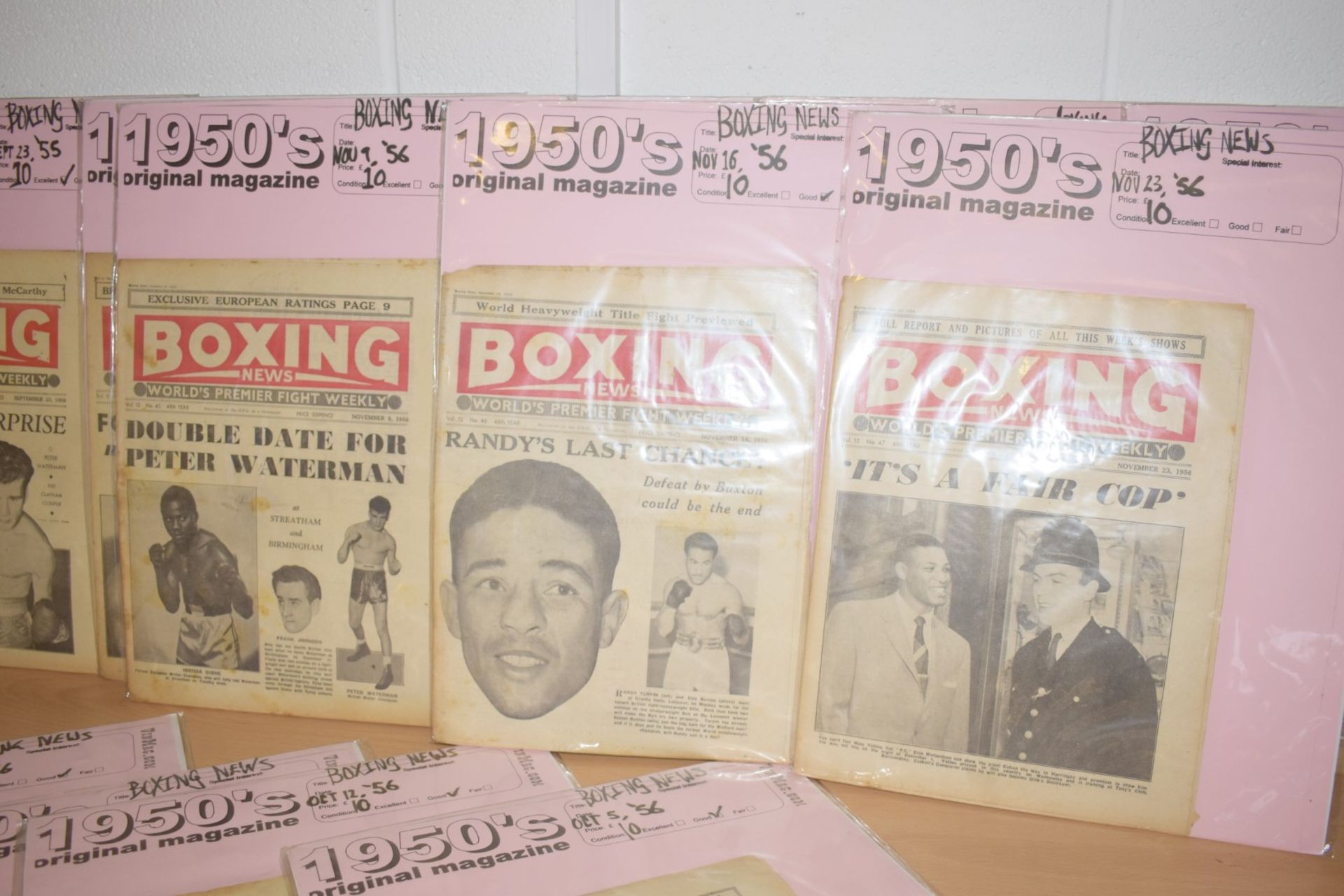 56 x Vintage Boxing News Magazines Dated 1955 to 1959 - Ref MB100/101/102 - Individually Packaged - Image 11 of 28